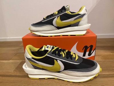 UNDERCOVER × sacai × Nike LD Waffle "Black/Sail-Dark Grey-Bright Citron"