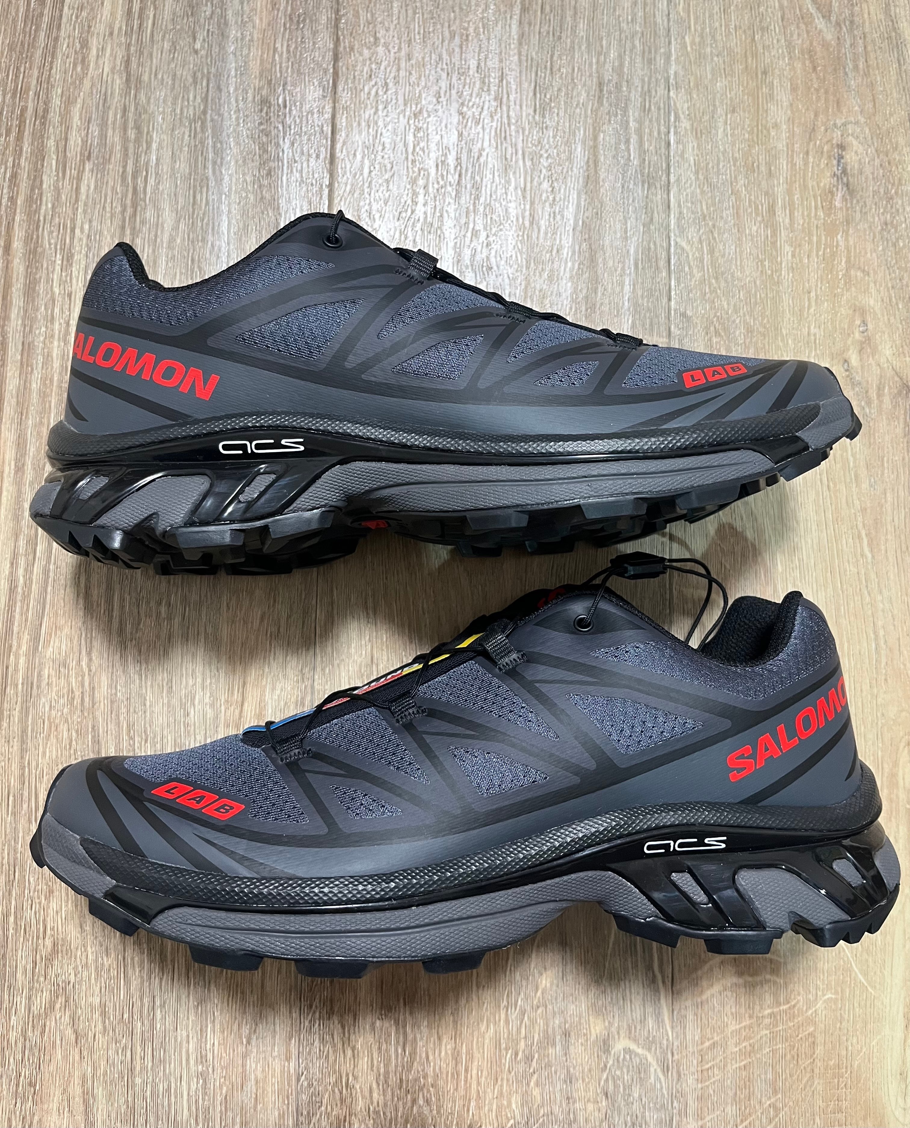 JJJJound × Salomon XT-6 "Ebony/Black/Fiery Red"