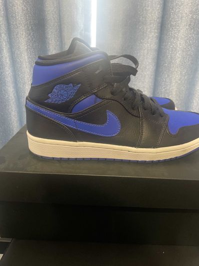 NIKE AIR JORDAN 1 MID "BLACK/BLUE"