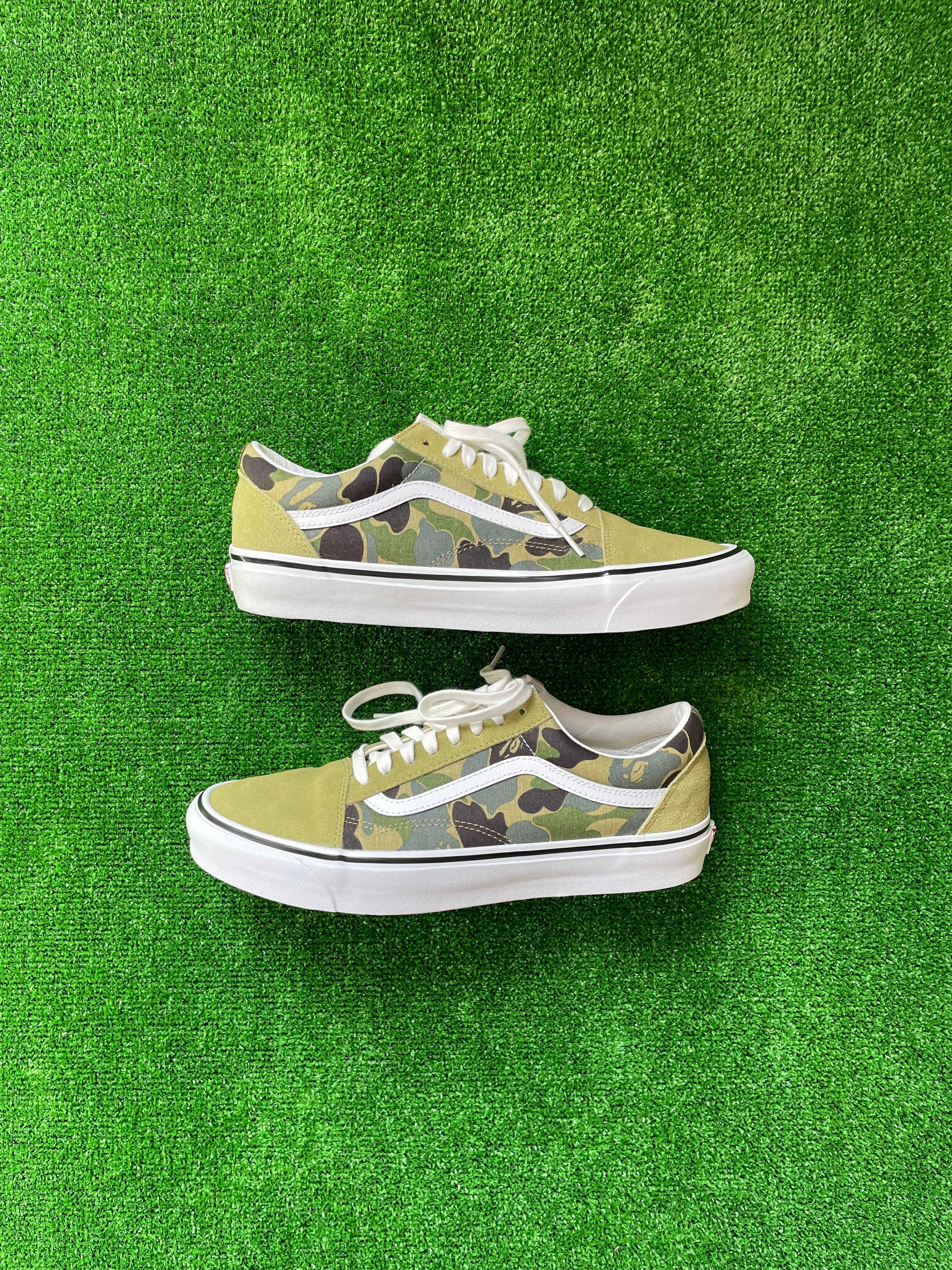 A BATHING APE®︎ × Vans ABC Camo Old Skool "Green"