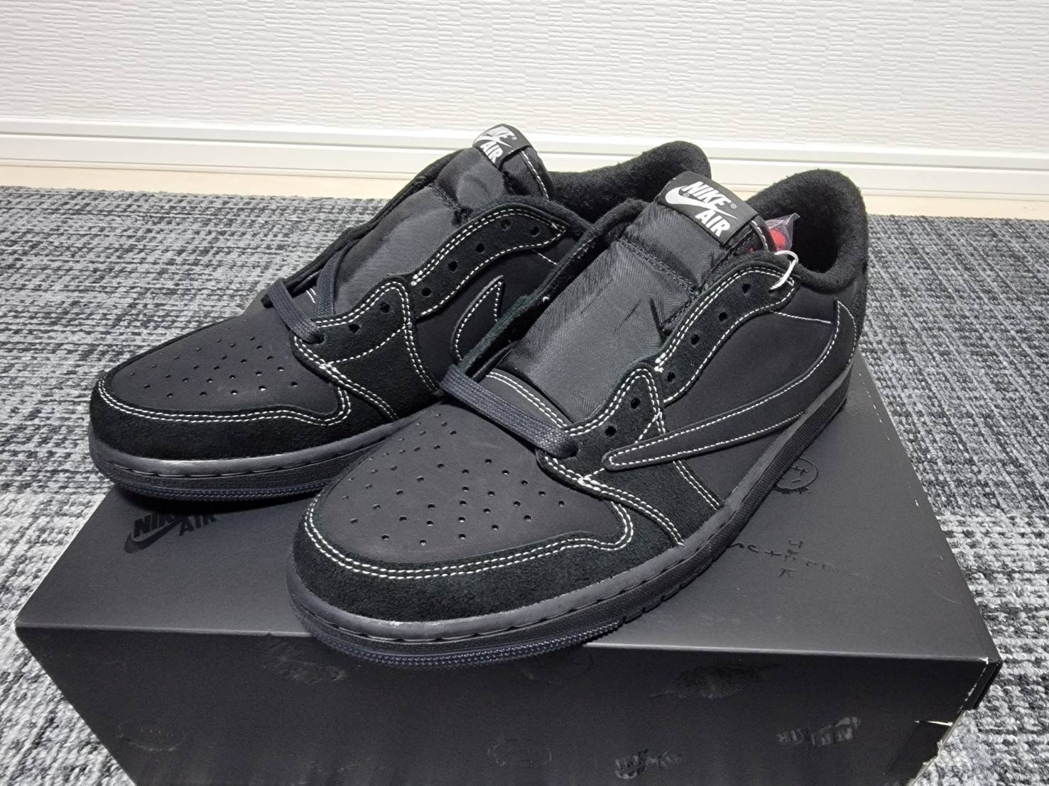 Travis Black Phantom ブラックファントム 25.5cm Air Jordan 1 Low x Travis Scott 'Black Phantom' (DM7866-001