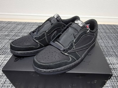 Travis Scott × Nike Air Jordan 1 Low OG SP "Black Phantom"