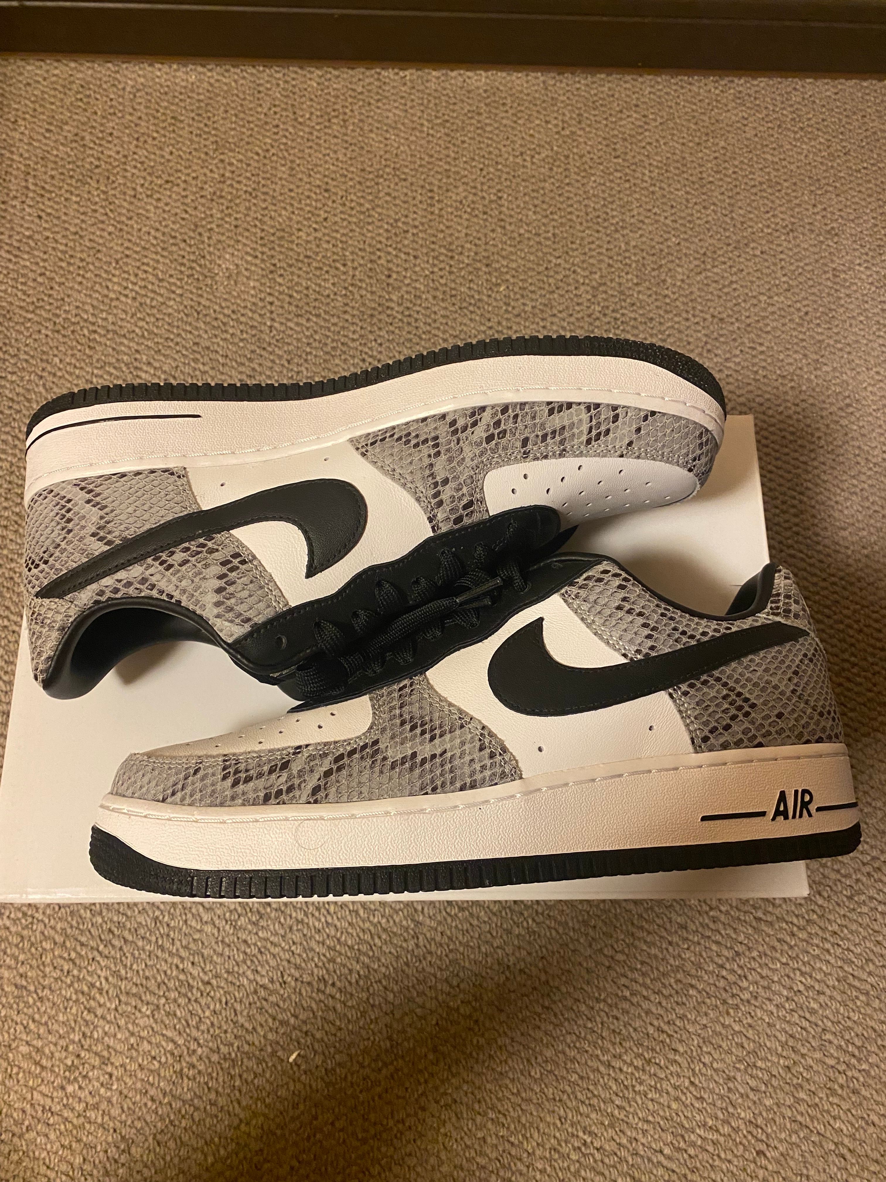 Nike By You Air Force 1 Low Unlockd "Black/Grey Snake"