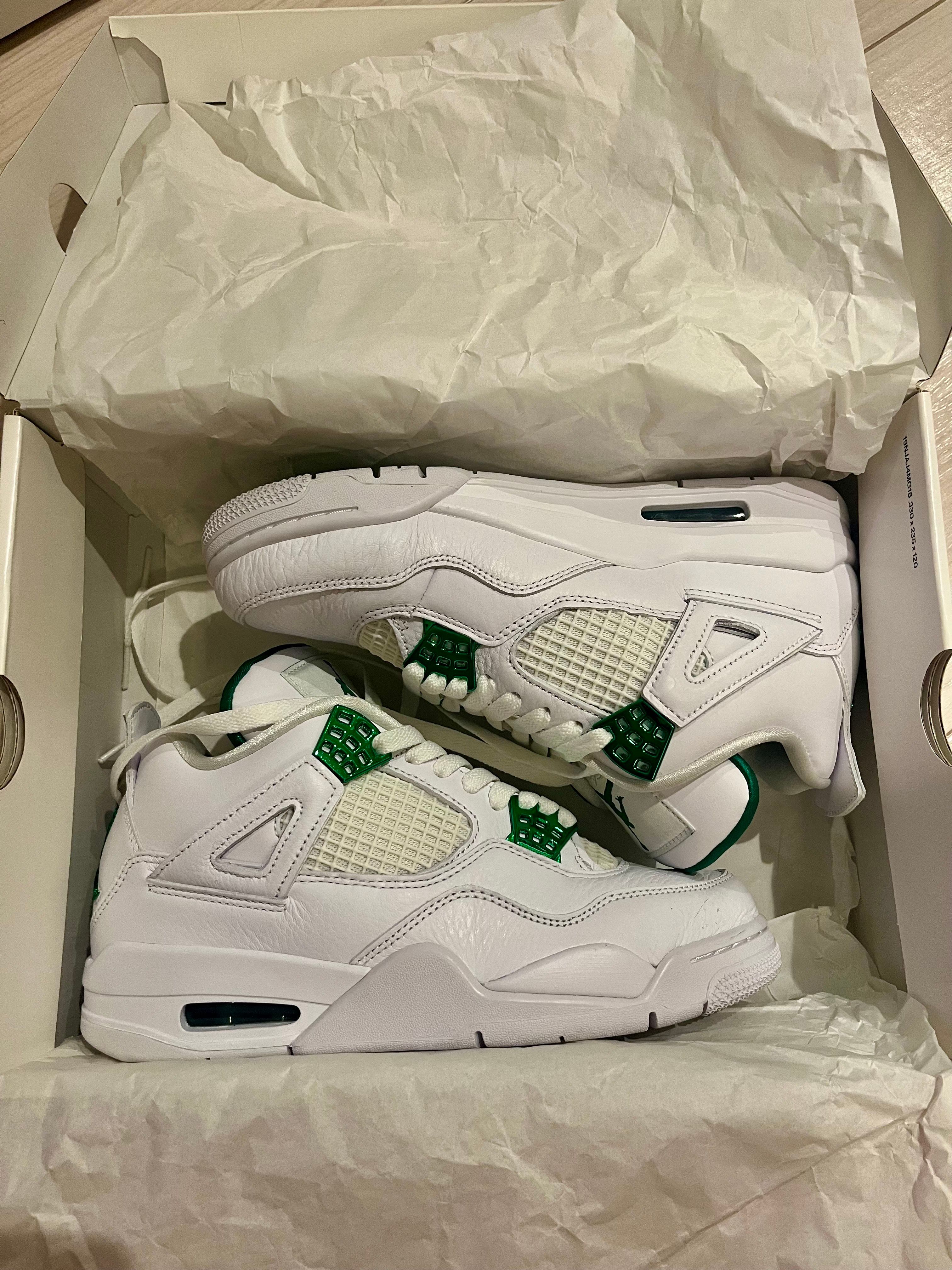 NIKE AIR JORDAN 4 "METALLIC PACK" PINE GREEN