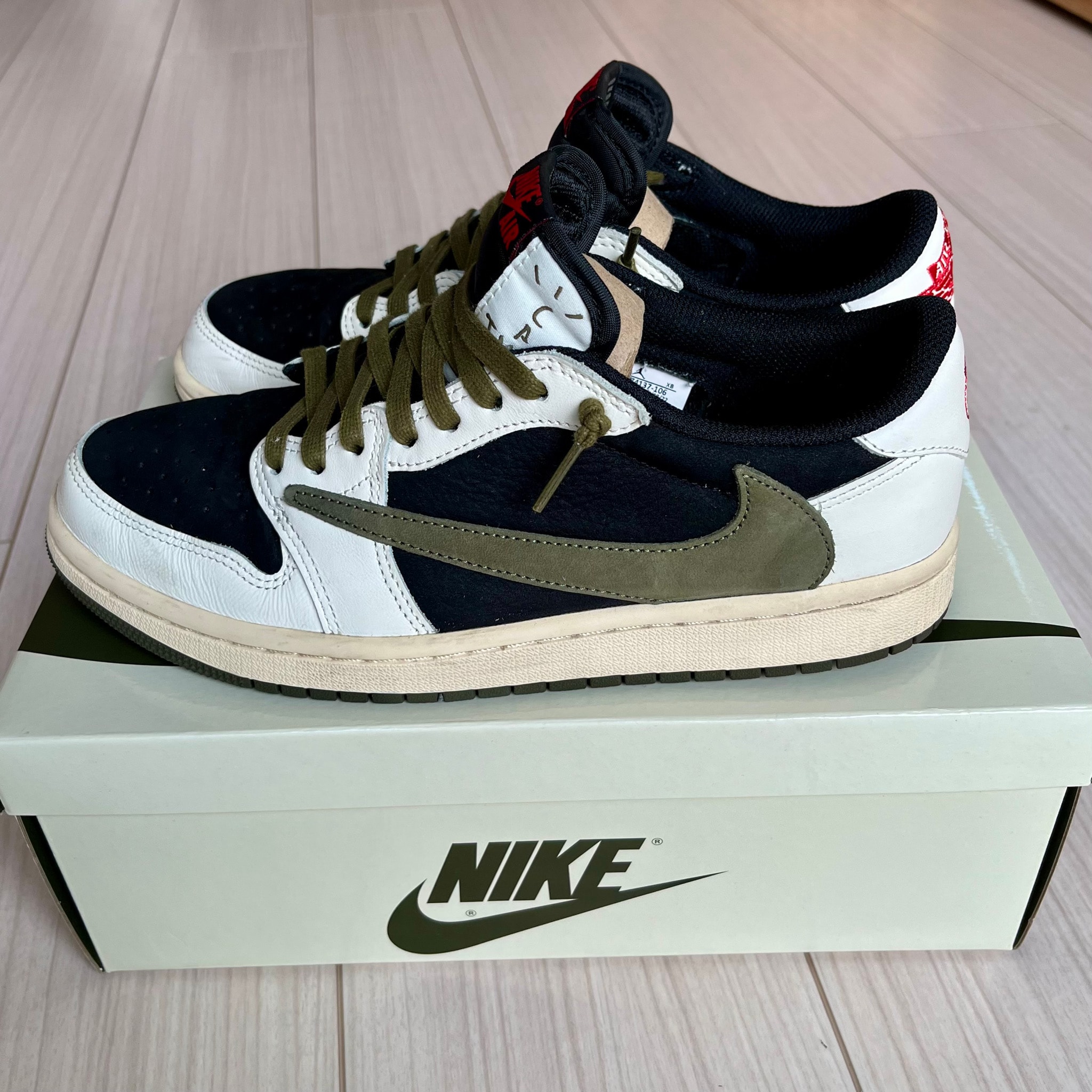 Travis Scott × Nike Women's Air Jordan 1 Low OG "Medium Olive"
