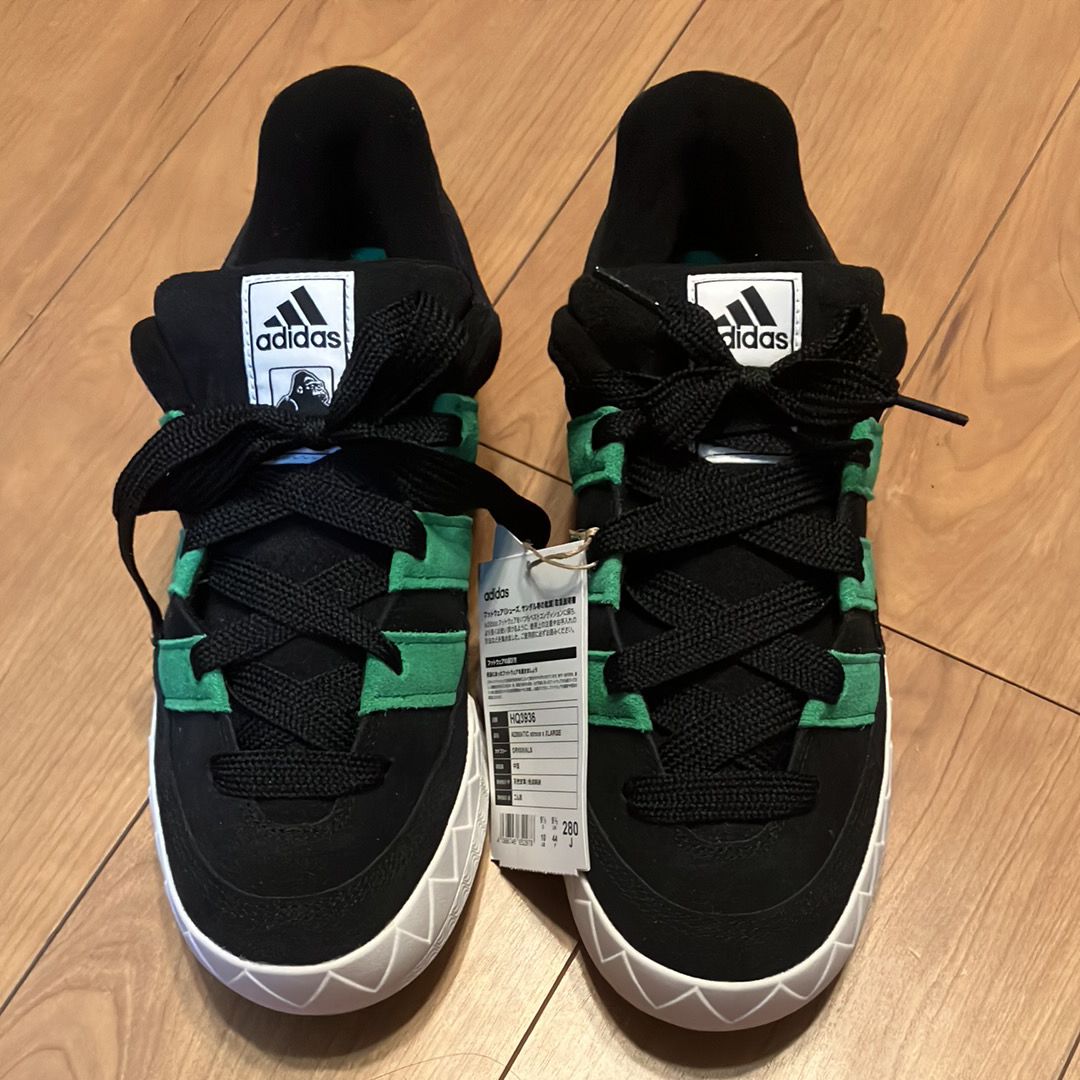 XLARGE × atmos × adidas Adimatic "Black/Green"