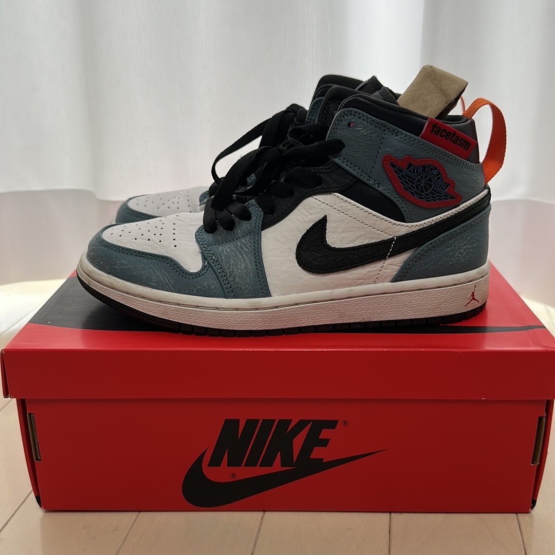 FACETASM × Nike Air Jordan 1 Mid "White/Navy"