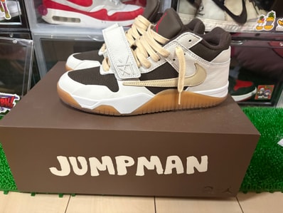 Travis Scott × Nike Jordan Jumpman Jack TR "Sail and Dark Mocha"