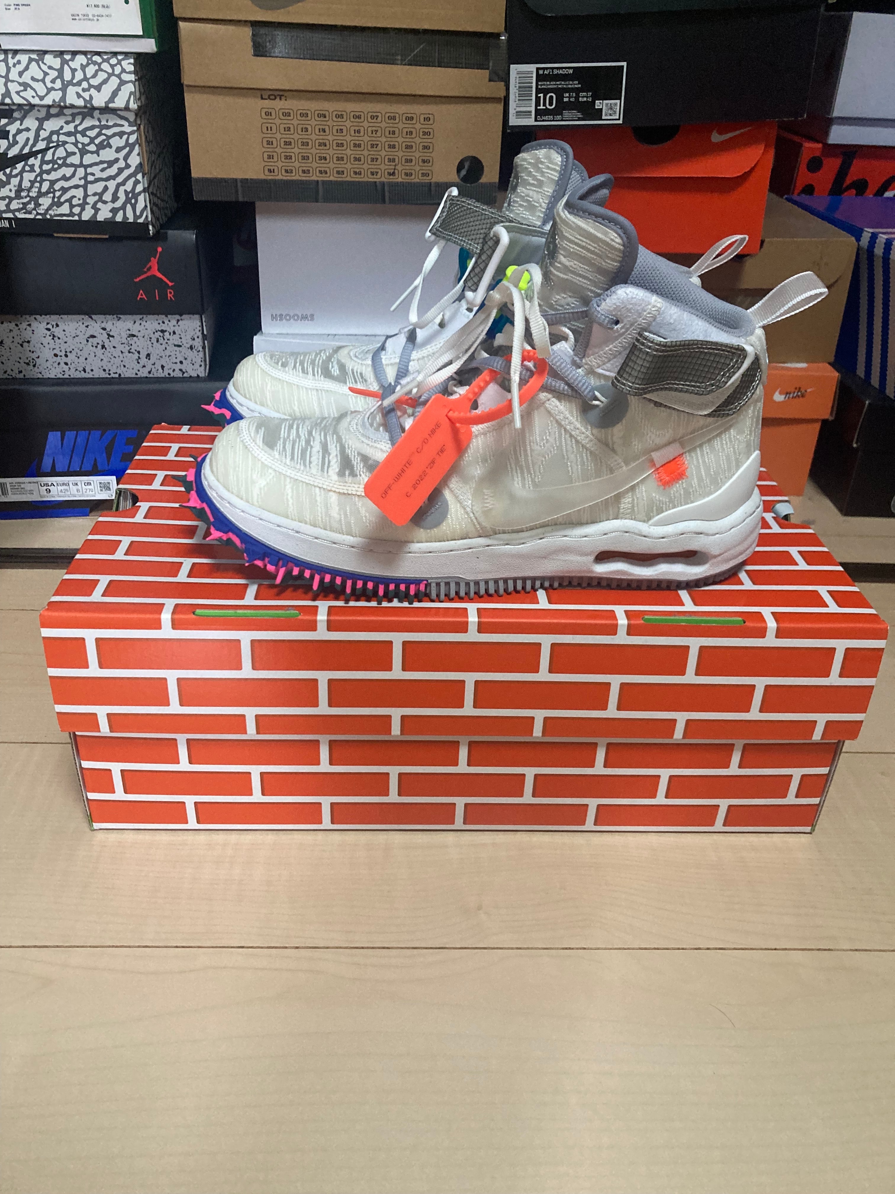 Off-White × Nike Air Force 1 Mid "White"