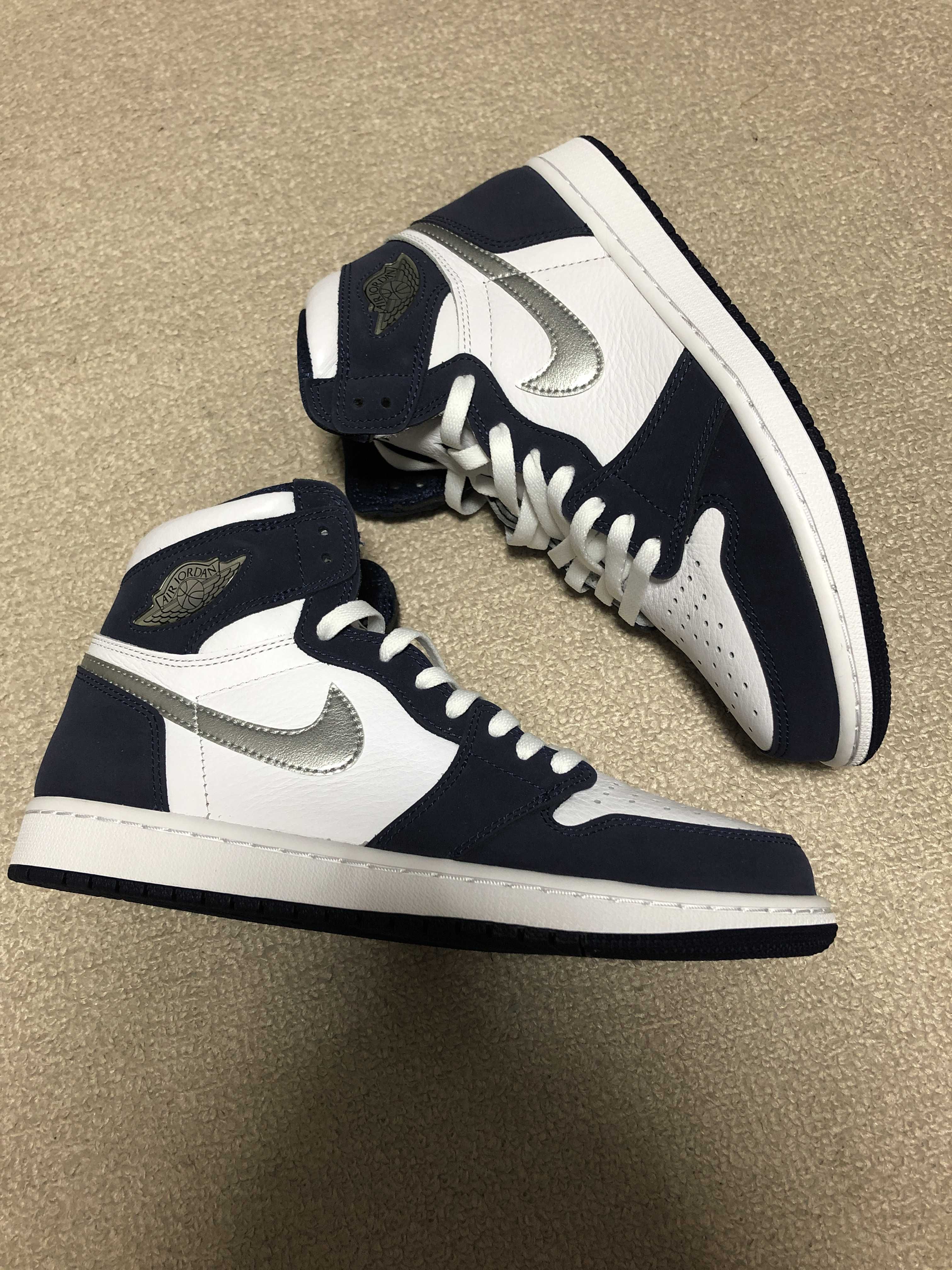 Nike Air Jordan 1 High OG CO.JP "White/Midnight Navy" (2020)(ブリーフケースなし)