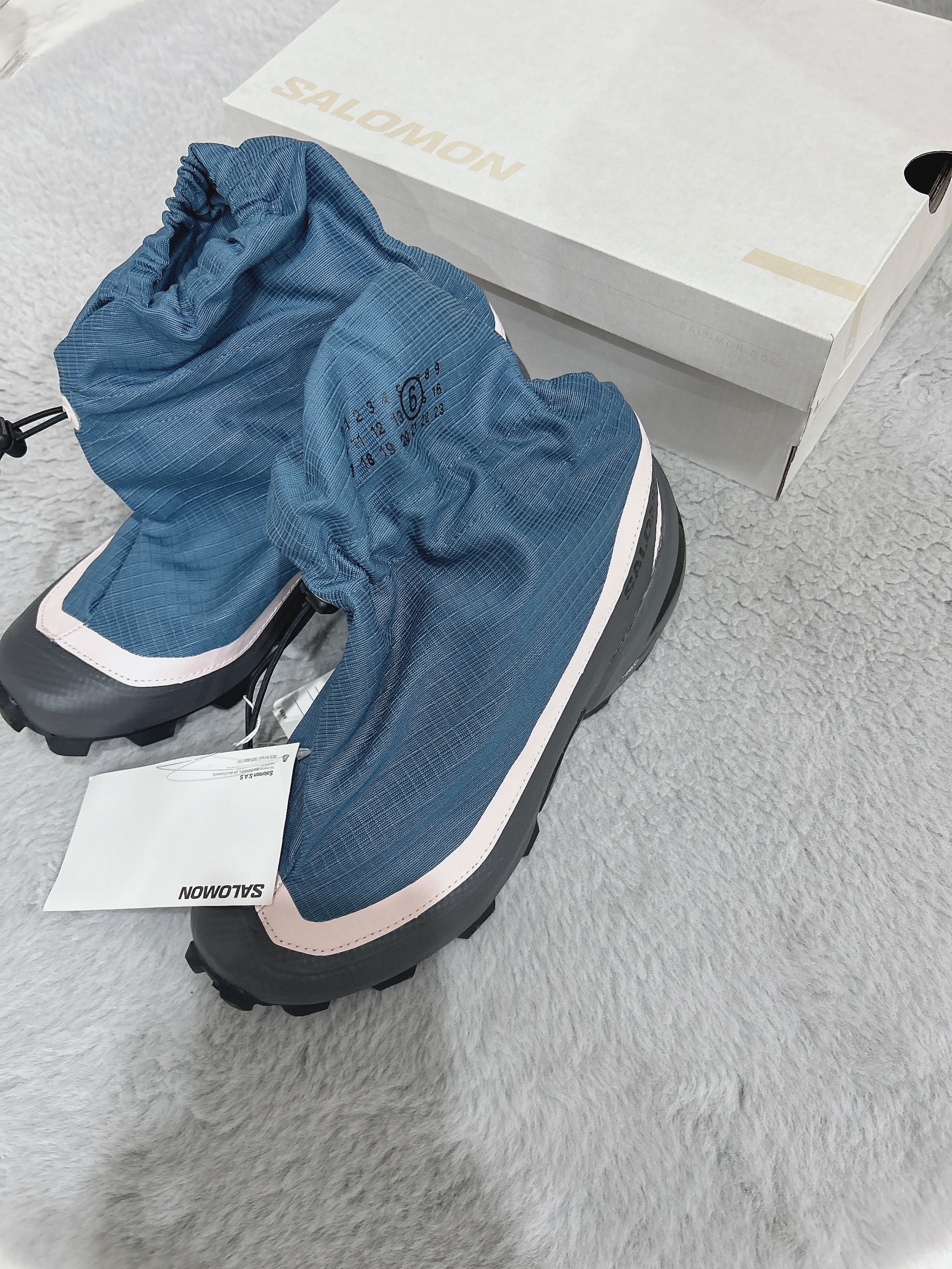 MM6 Maison Margiela × Salomon Women's Cross Mid Sneaker "Light Blue"