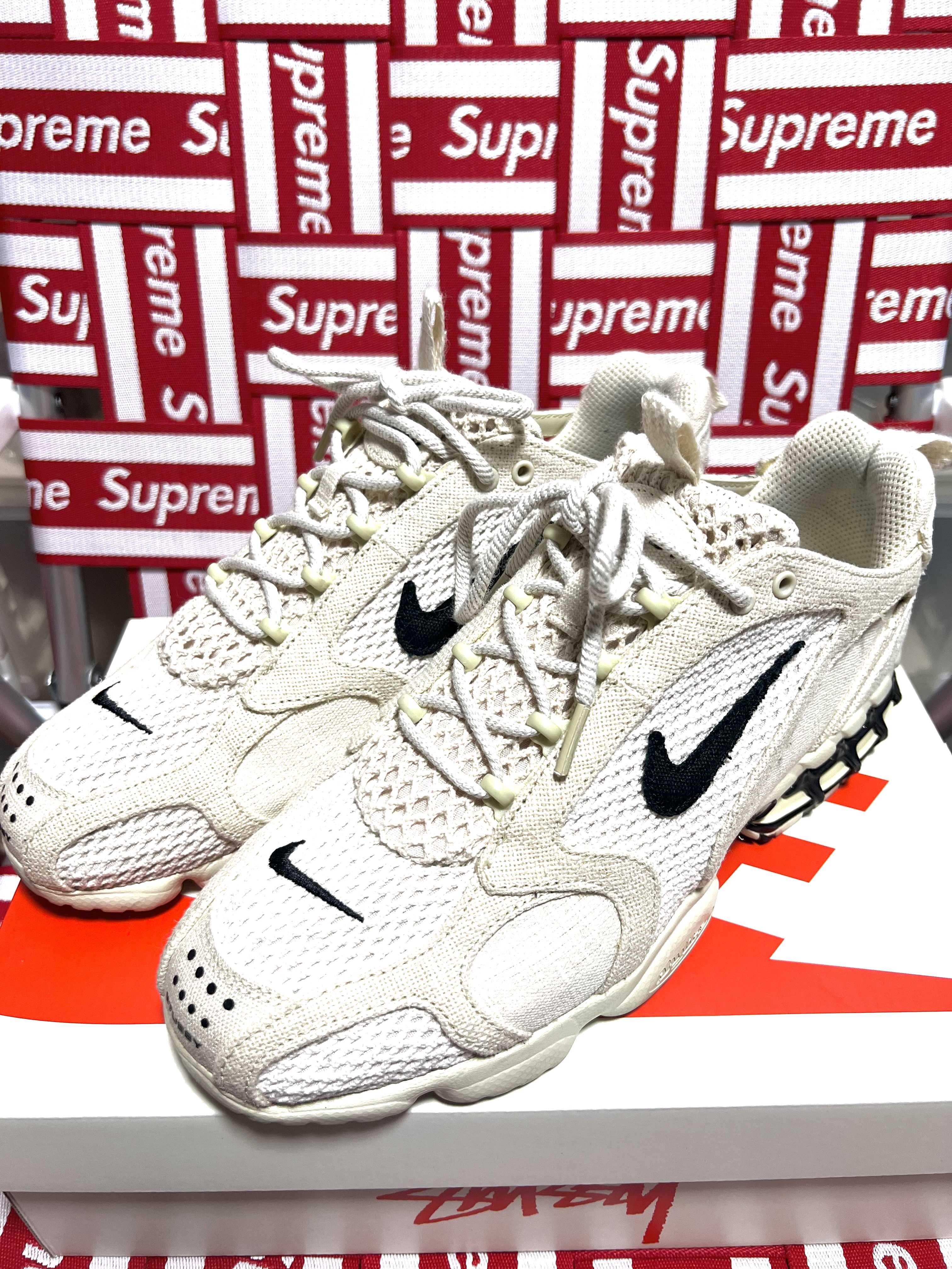 Stussy × Nike Air Zoom Spiridon CG 2 "Fossil/Black"