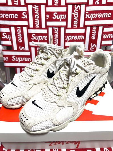 Stussy × Nike Air Zoom Spiridon CG 2 "Fossil/Black"