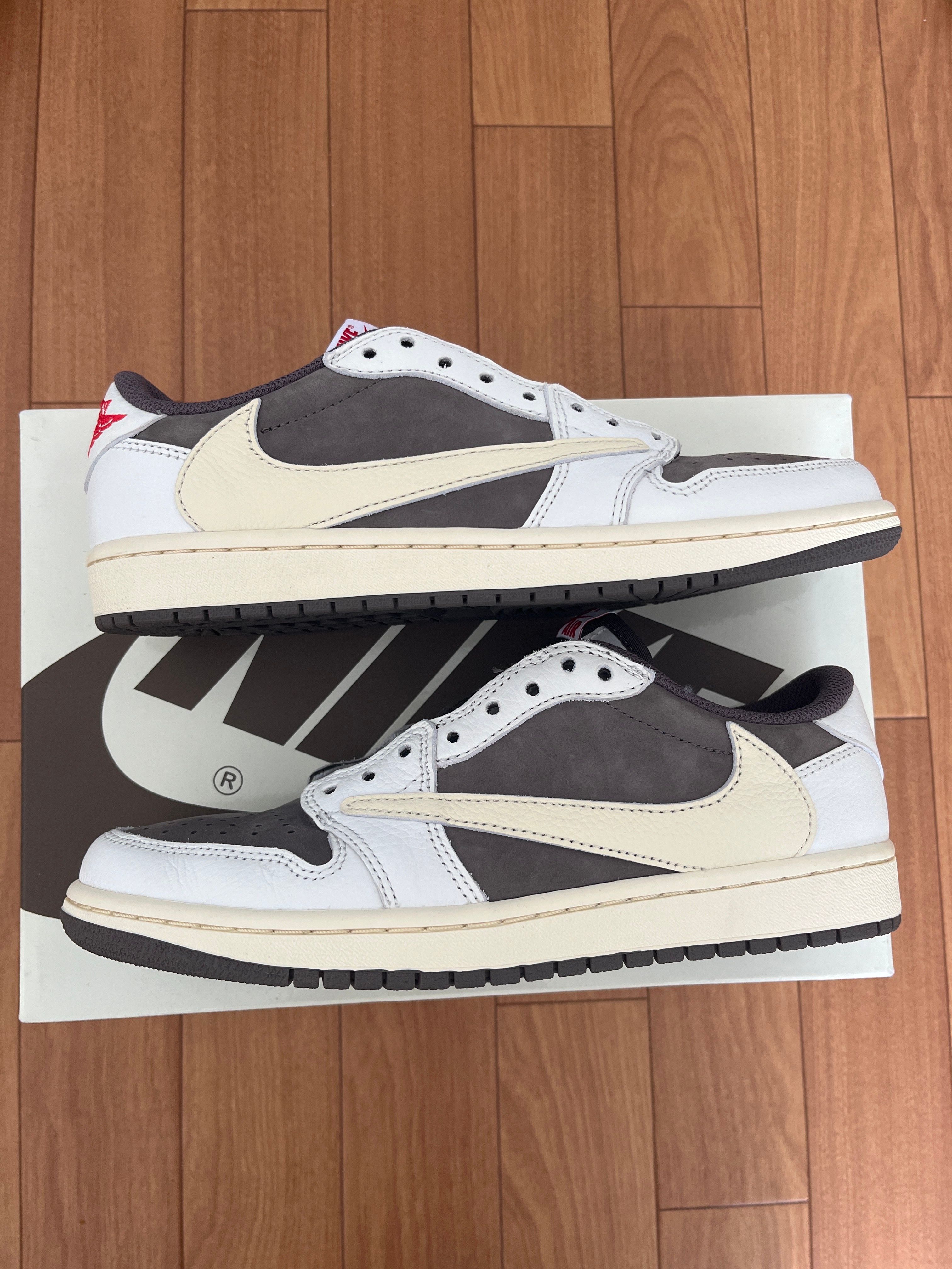 Travis Scott × Nike Air Jordan 1 Low OG SP "Reverse Mocha/Sail and Ridgerock"