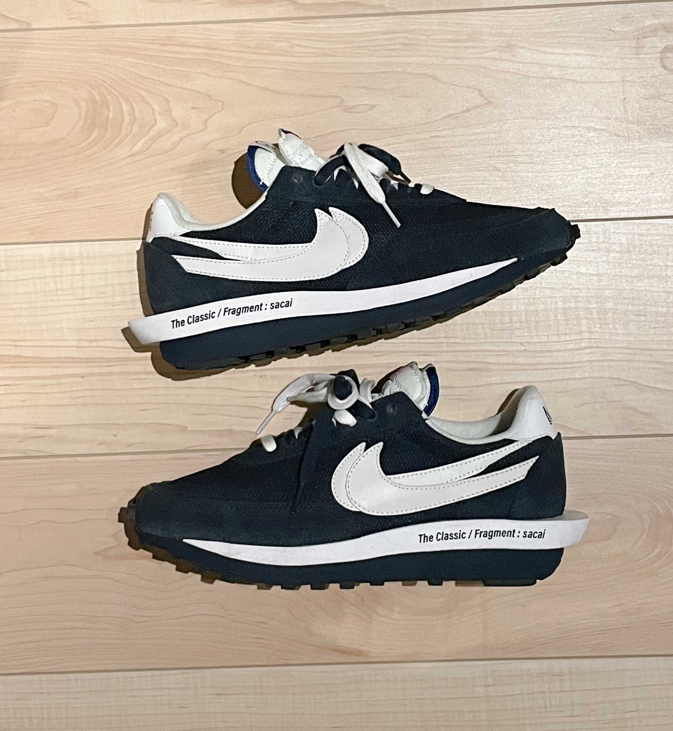 Fragment × sacai × Nike LD Waffle "Blackended Blue"