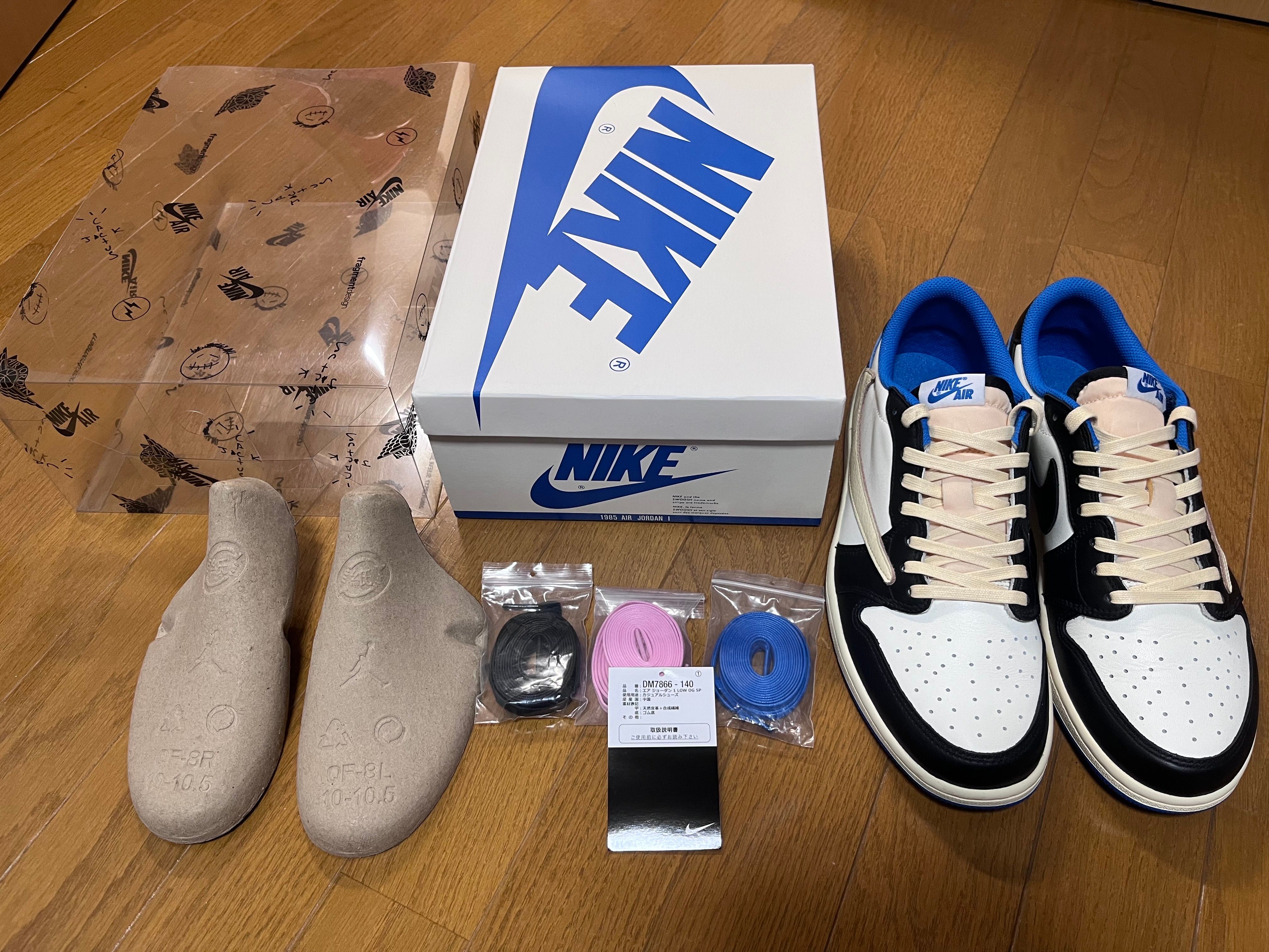 Travis Scott × fragment design × Nike Air Jordan 1 Low OG SP "Military Blue"