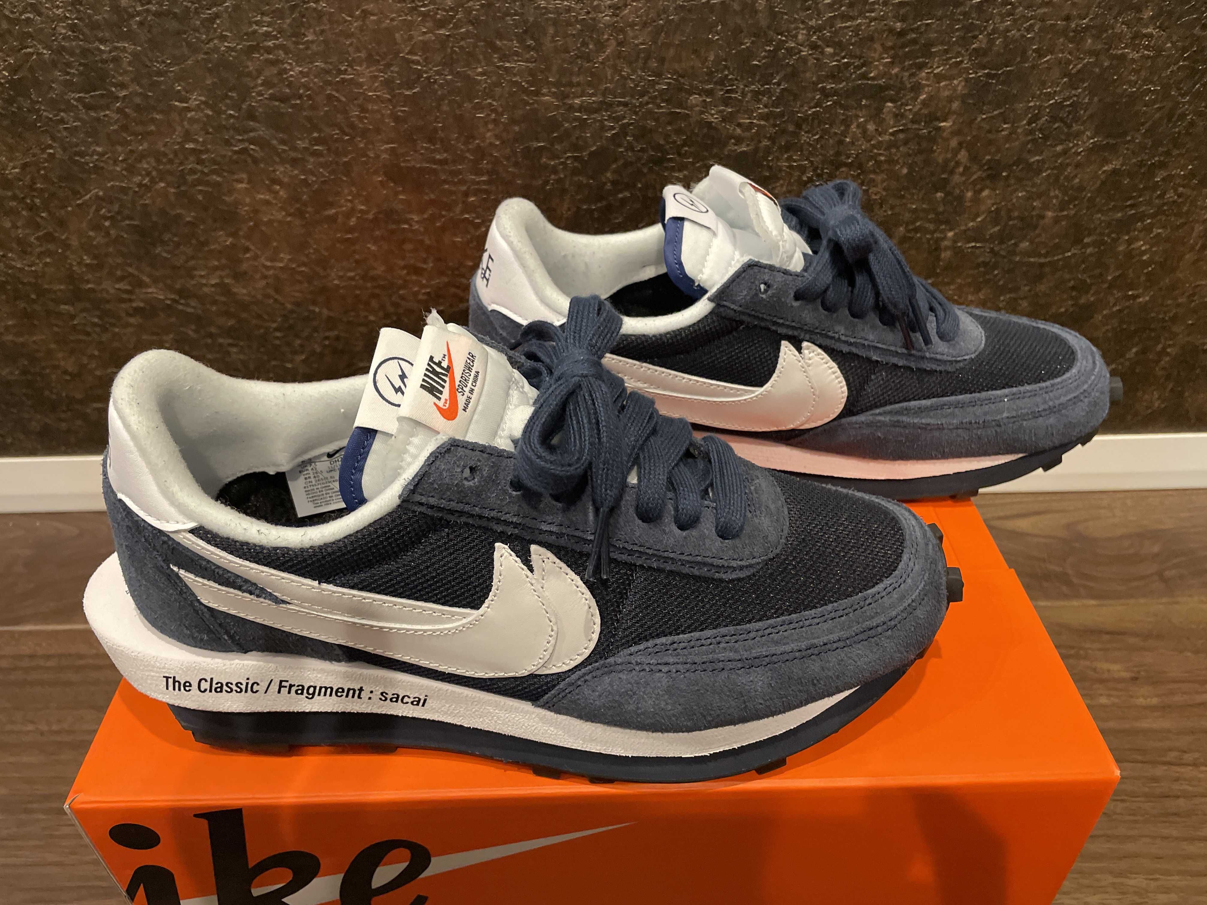 Fragment × sacai × Nike LD Waffle "Blackended Blue"