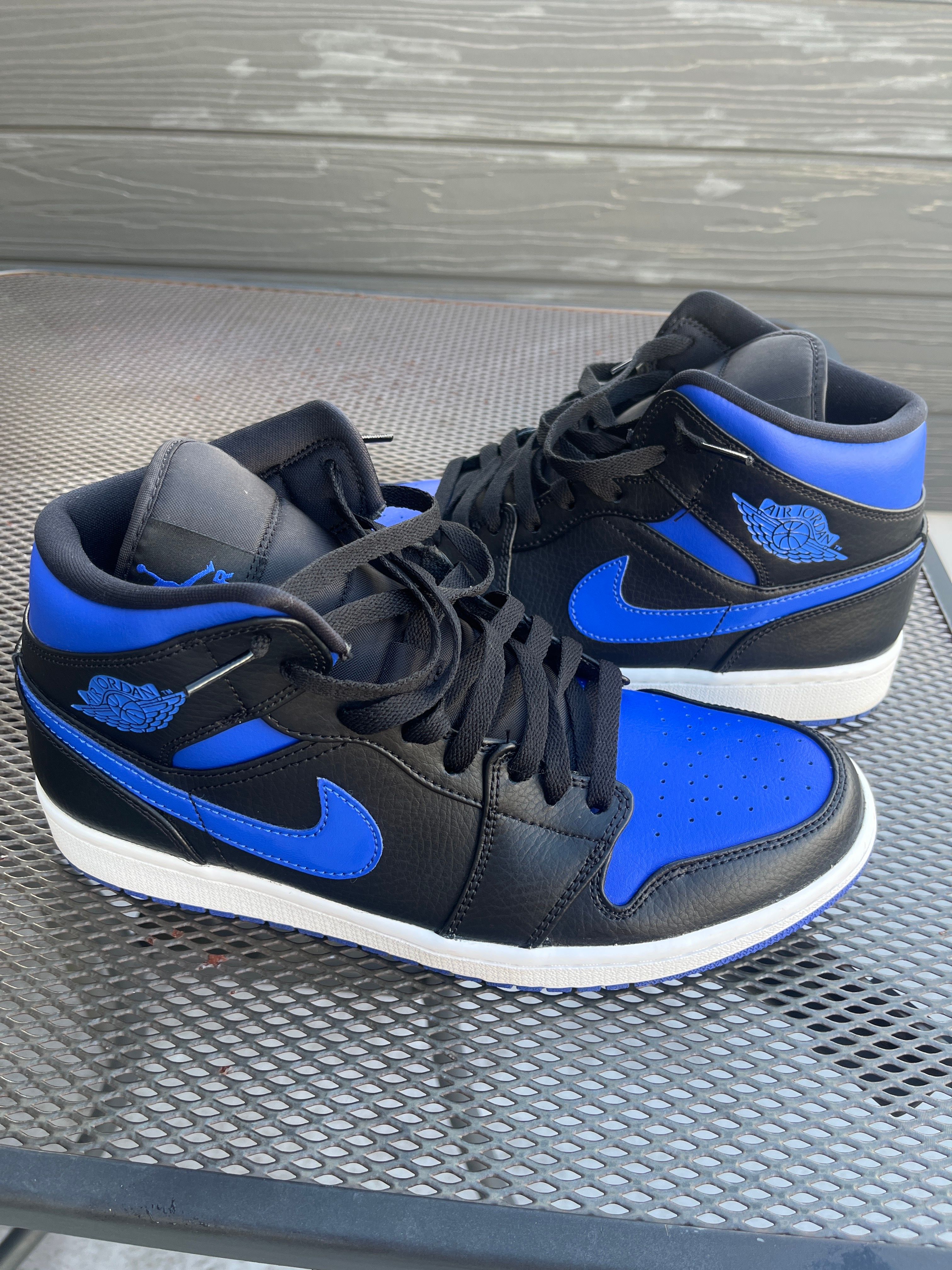 NIKE AIR JORDAN 1 MID "BLACK/BLUE"