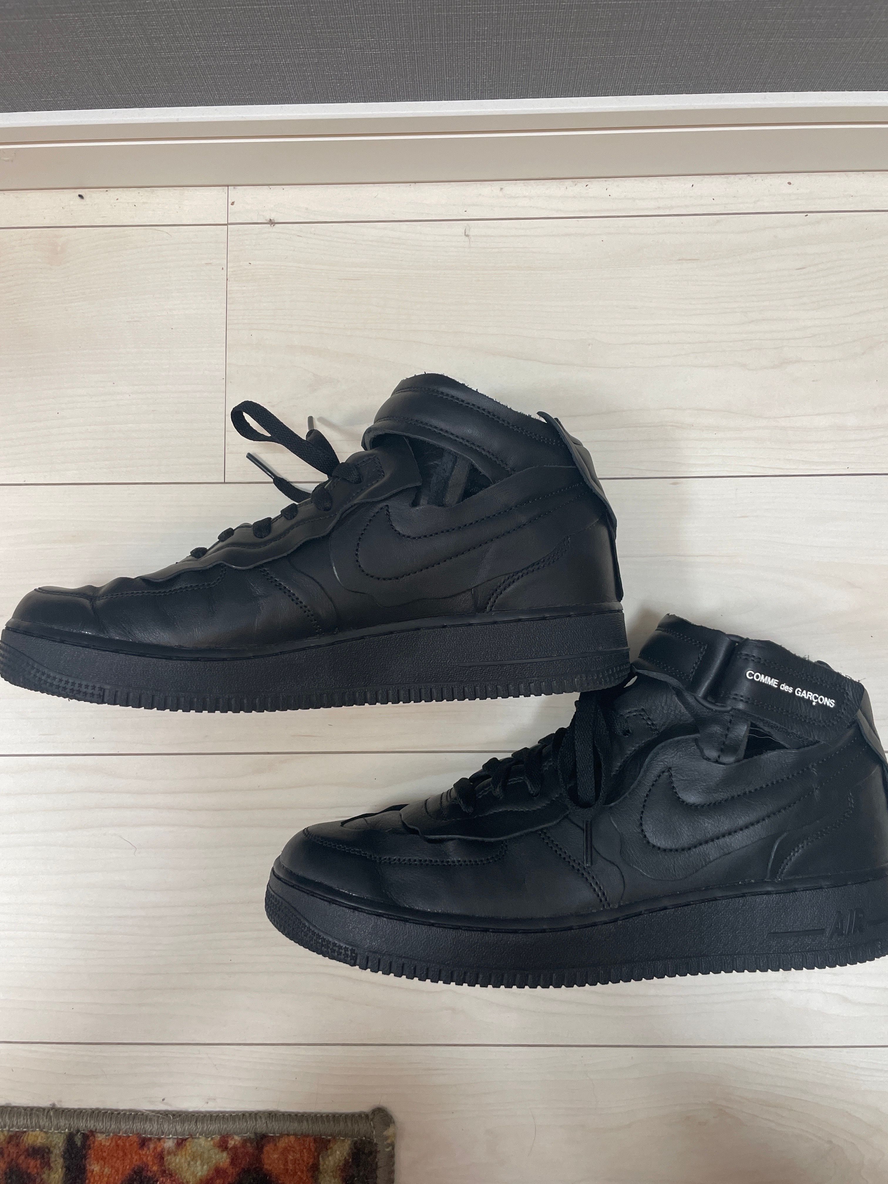 COMME des GARCONS × NIKE AIR FORCE 1 MID "BLACK"
