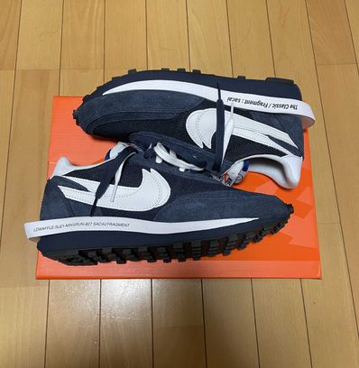 Fragment × sacai × Nike LD Waffle "Blackended Blue"
