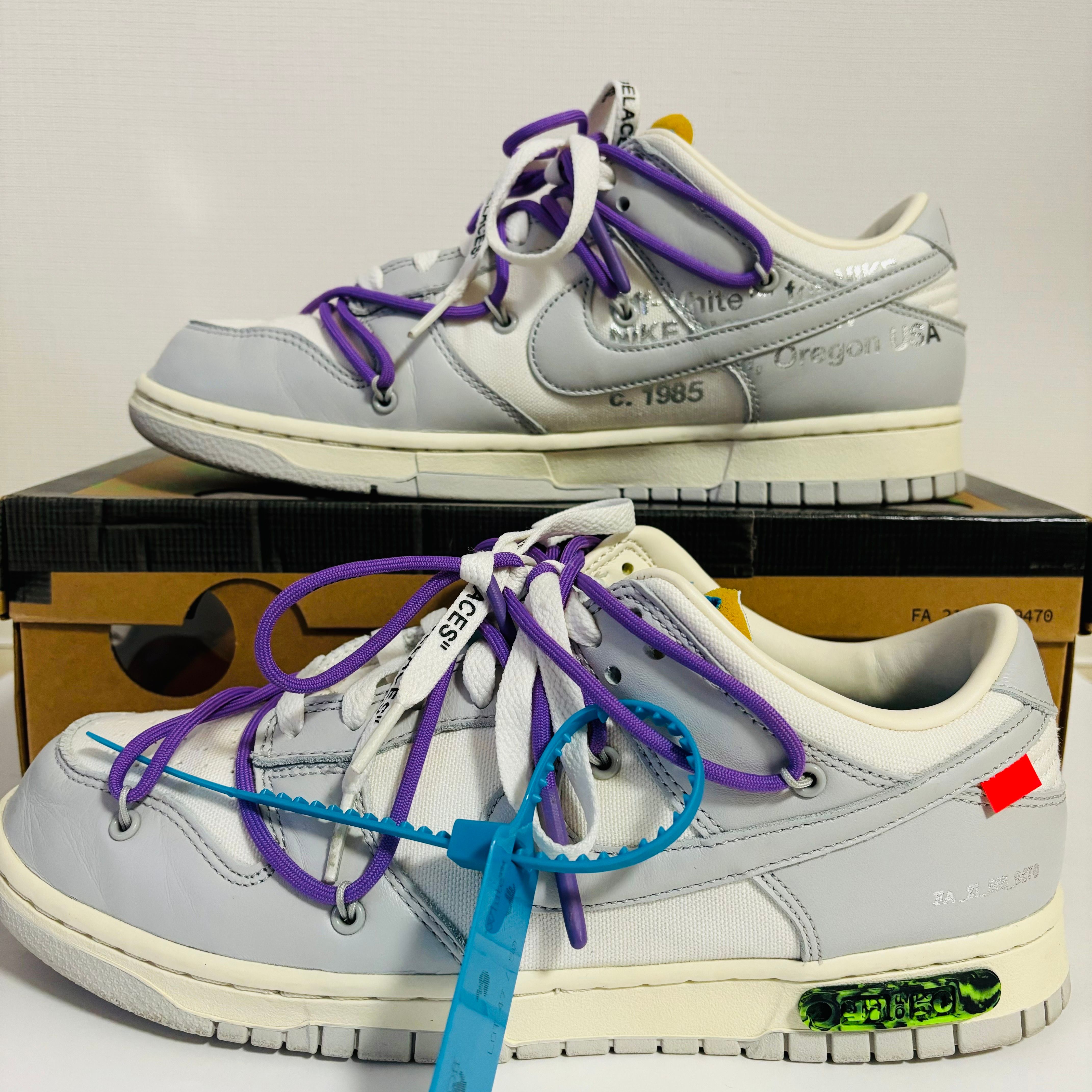Off-White × Nike Dunk Low "Sail/Neutral Gray"