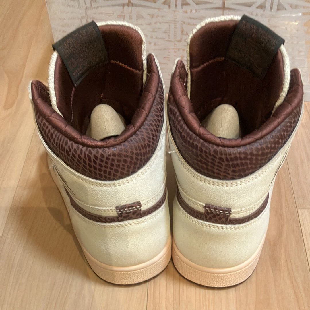 A Ma Maniere × Nike Air Jordan 1 Retro High OG "Sail and Burgundy"