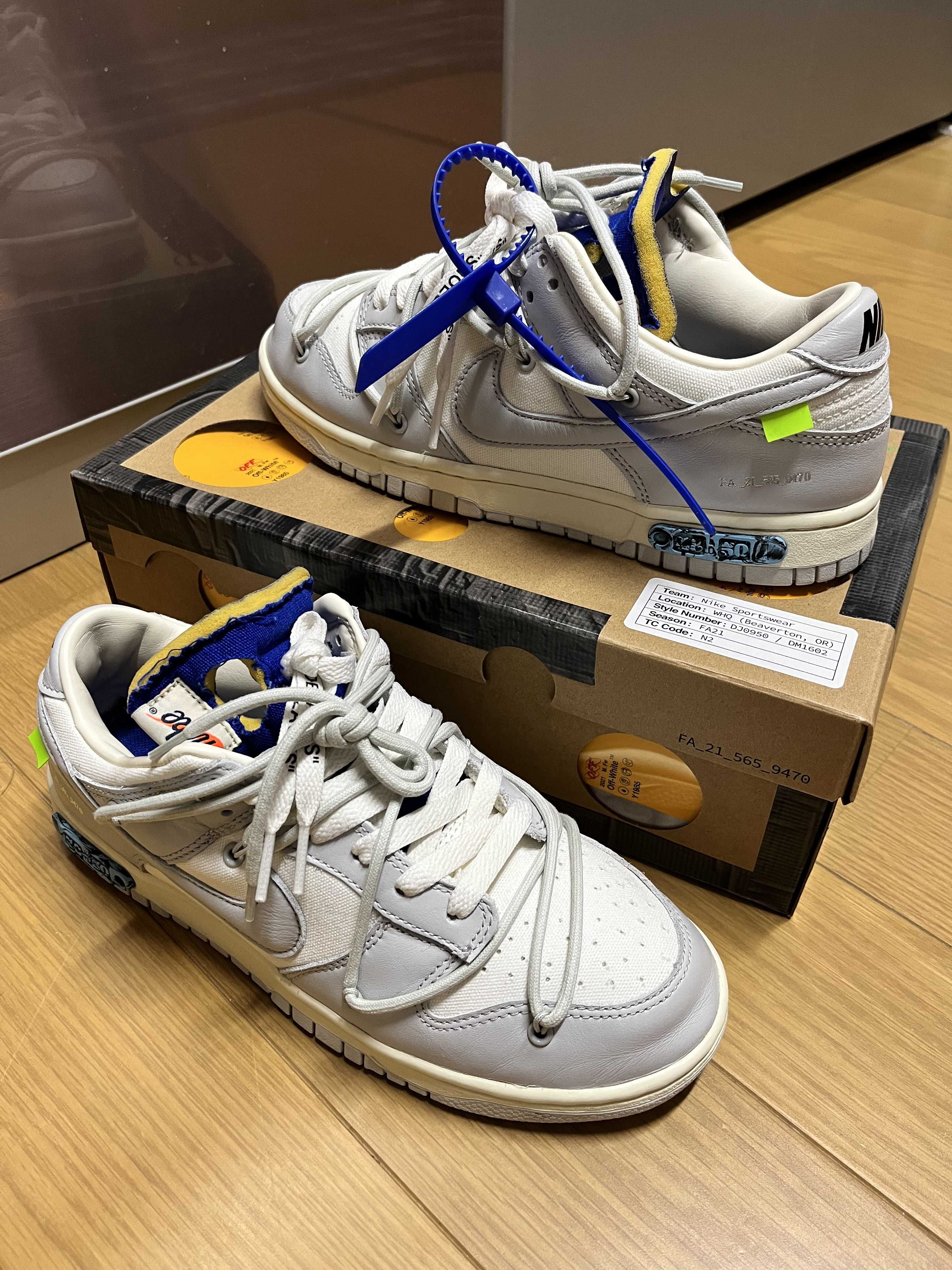 Off-White × Nike Dunk Low 1 of 50 "Lot.48" 