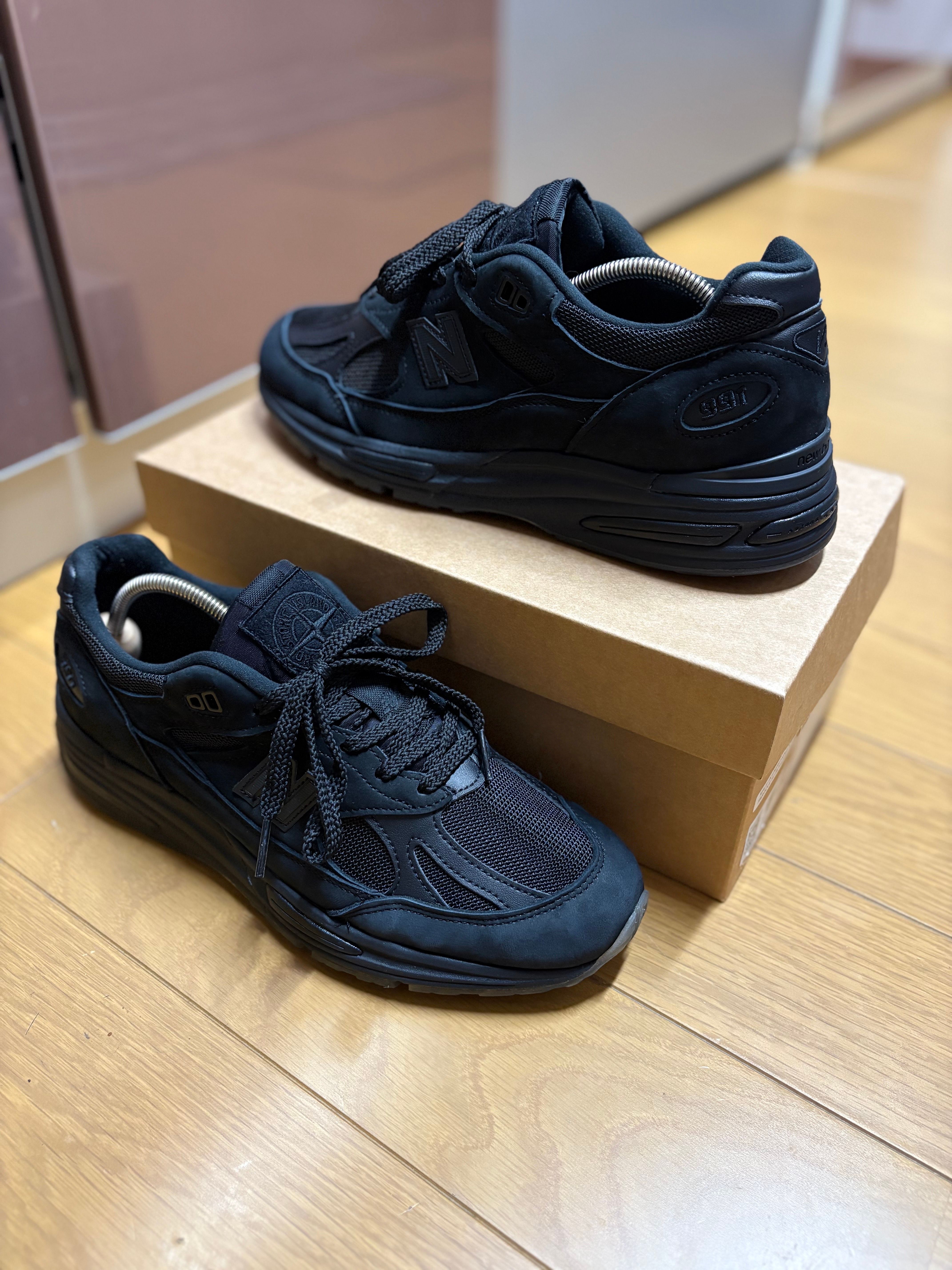 Stone Island × New Balance 991V2 Ghost "Black"