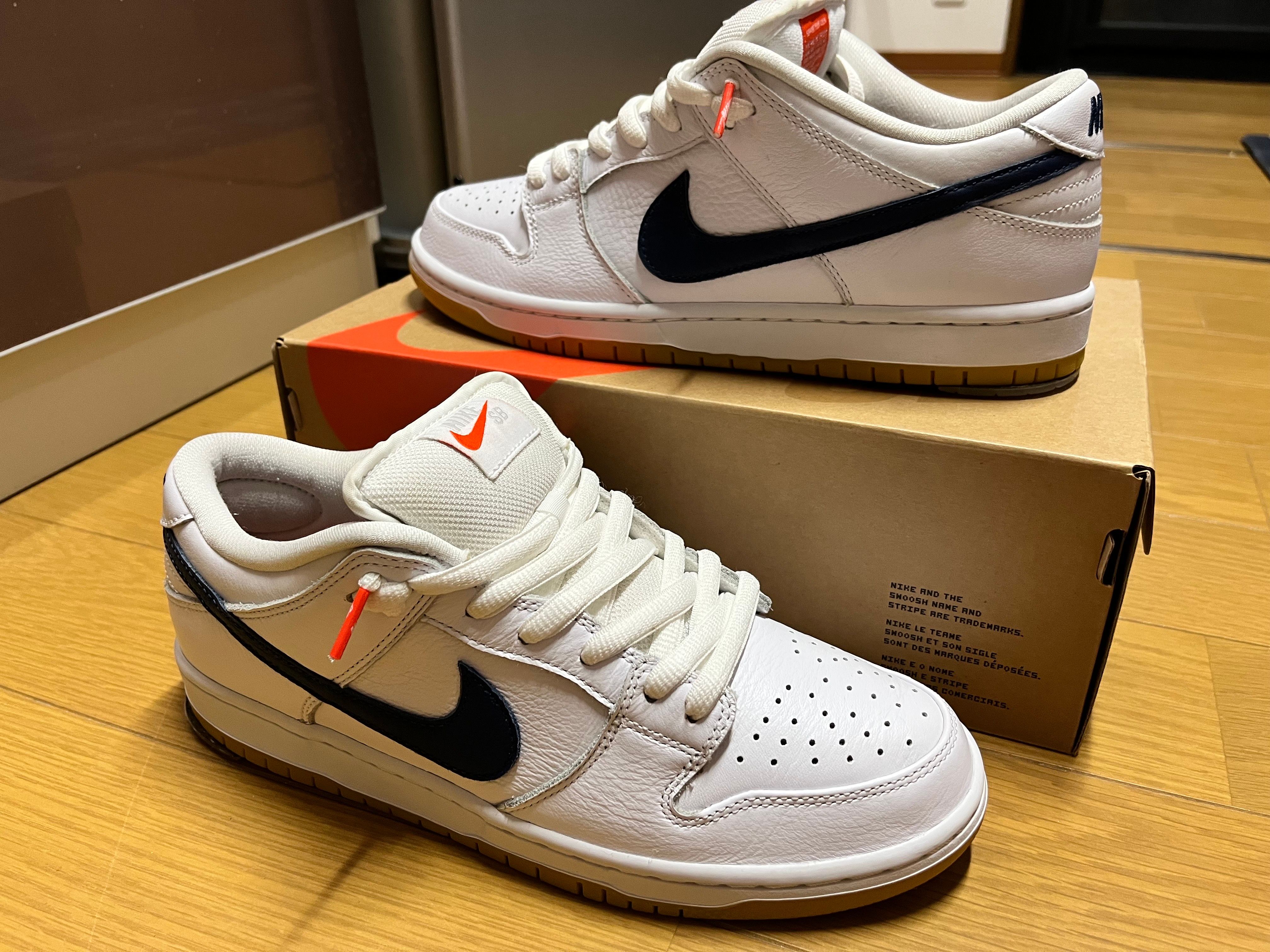 Nike SB Dunk Low "Orange Label White Navy"