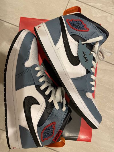FACETASM × Nike Air Jordan 1 Mid "White/Navy"