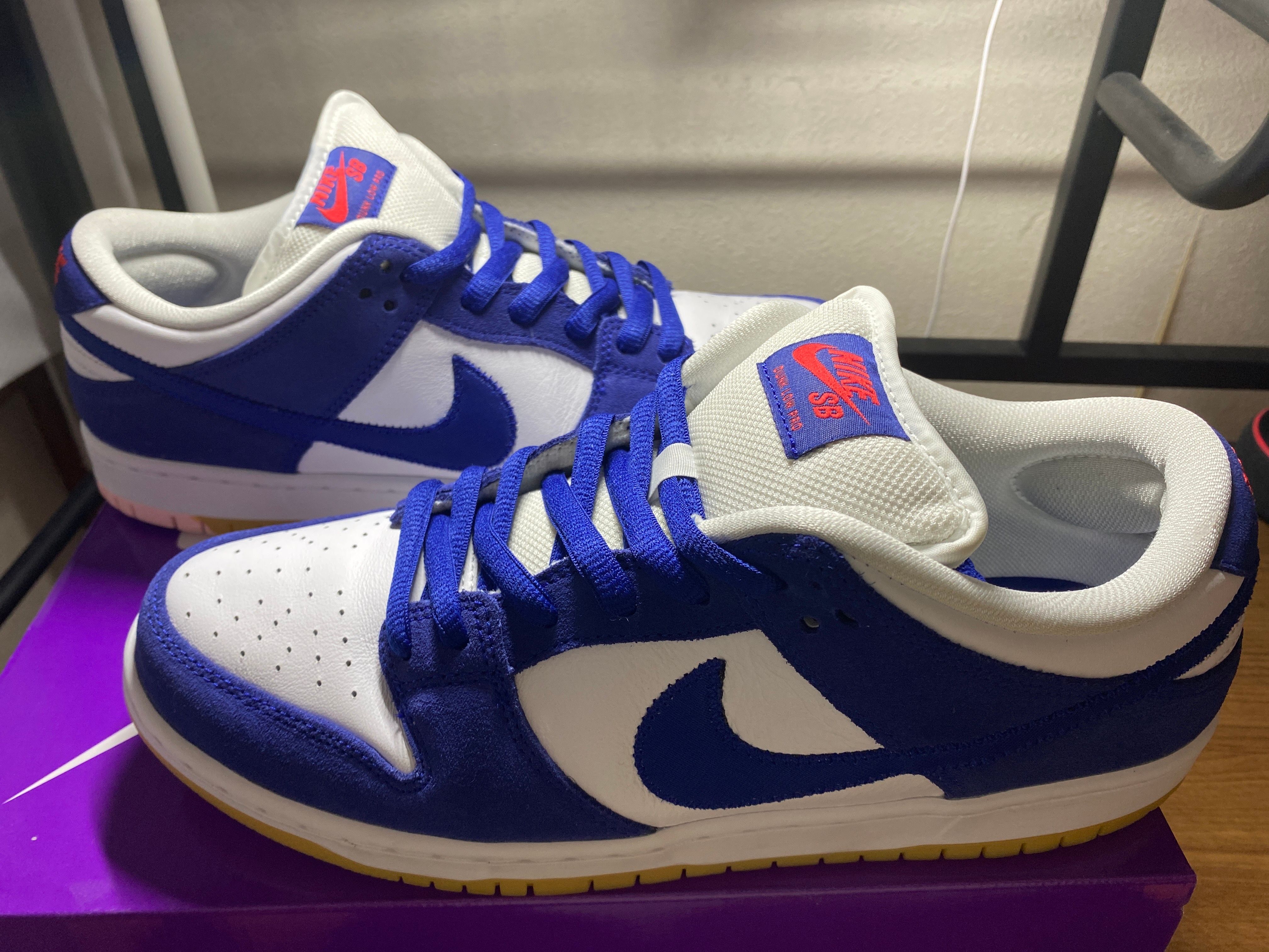 Nike SB Dunk Low "Los Angeles Dodgers/Deep Royal Blue"