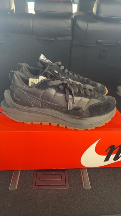 sacai × Nike VaporWaffle "Black Gum"