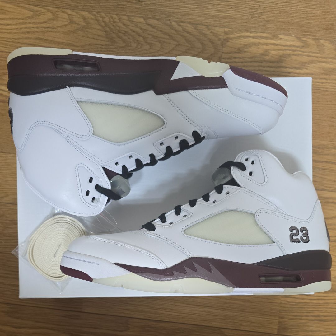 A Ma Maniere × Nike Air Jordan 5 Retro SP "White/Burgundy Crush"