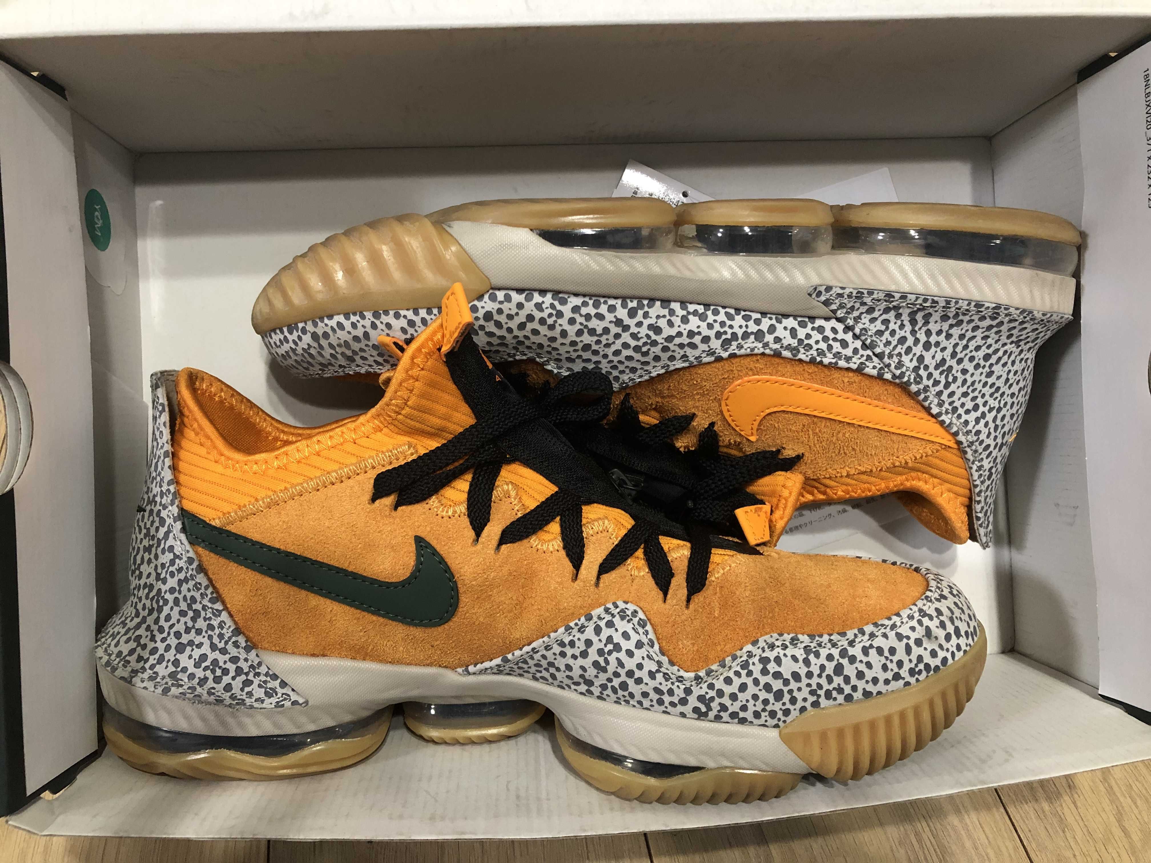 atmos × Nike LeBron 16 Low "Safari" (CD9471-800/CI3358-800)