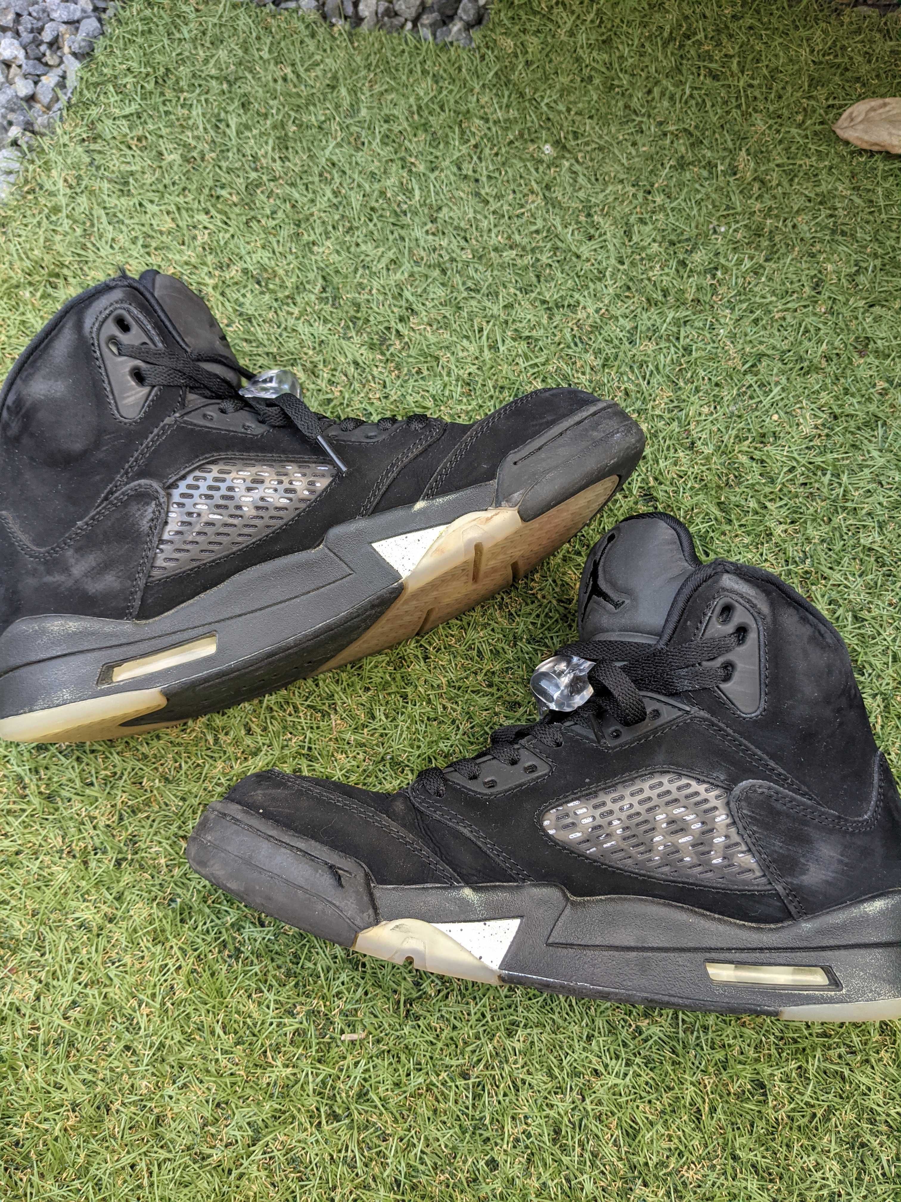 NIKE AIR JORDAN 5 PARIS SAINT-GERMAIN BLACK/CEMENT GREY