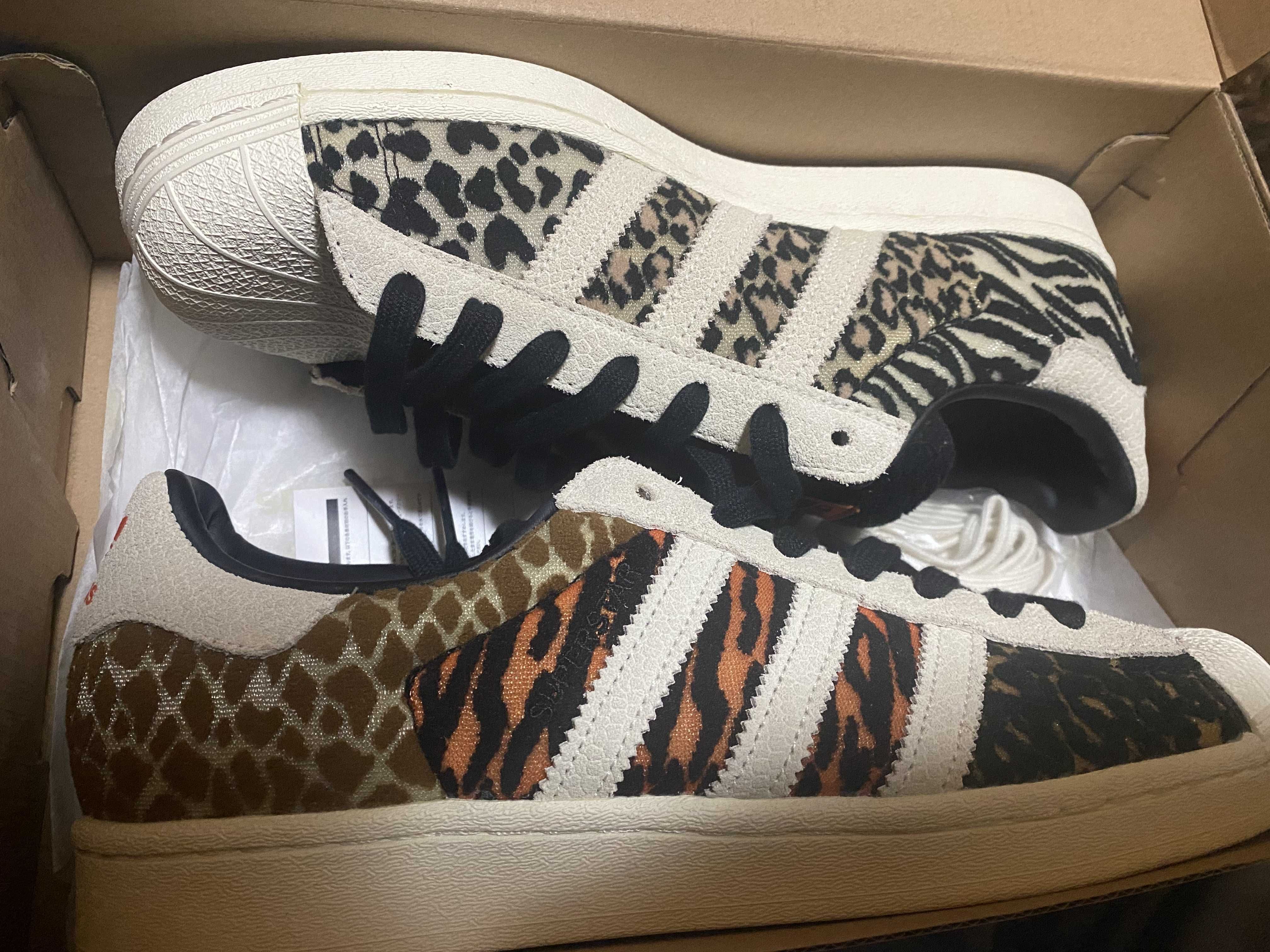 atmos × adidas Super Star "Crazy Animal Pack/Safari"