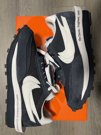 Fragment × sacai × Nike LD Waffle "Blackended Blue"