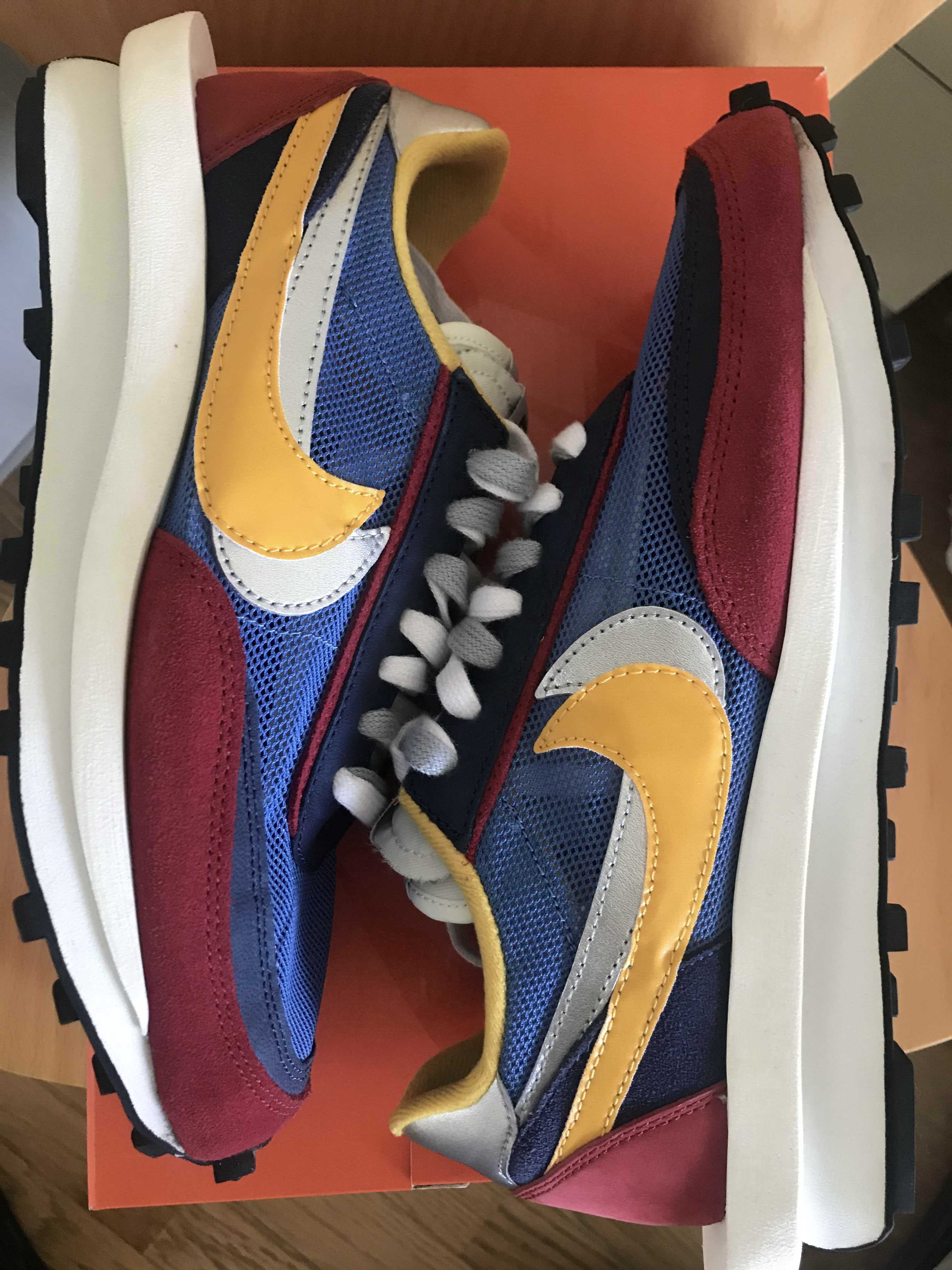 sacai × Nike LDV Waffle "Red/Blue"