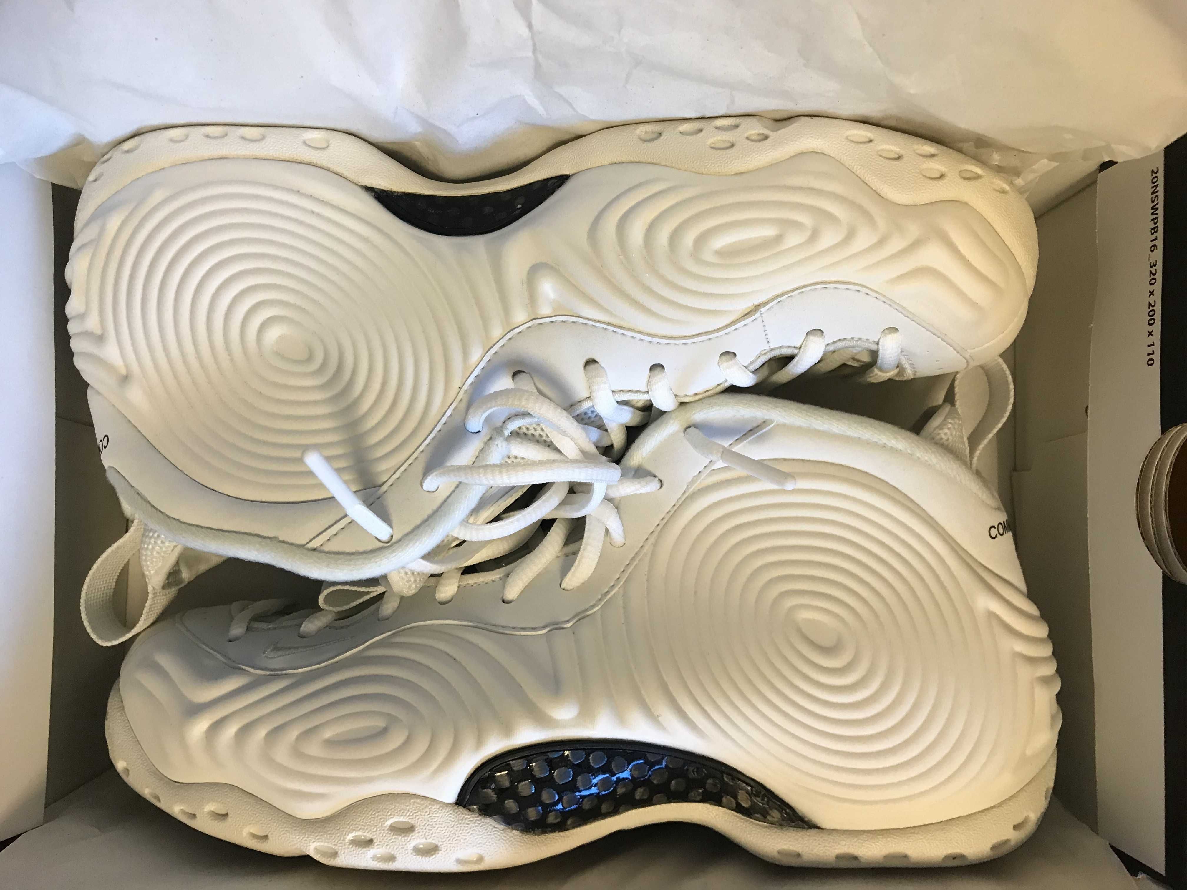 COMME des GARCONS × Nike Air Foamposite One "White"