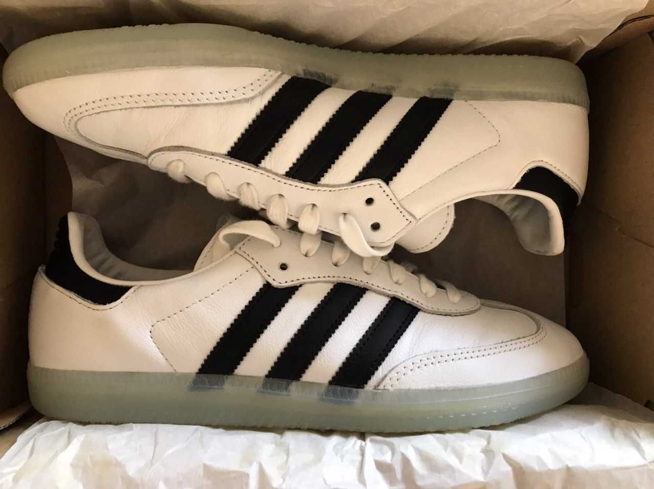 Jason Dill × adidas Skateboarding Samba "White/Core Black & Gold"