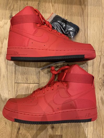 Air force 1 top high university red/black