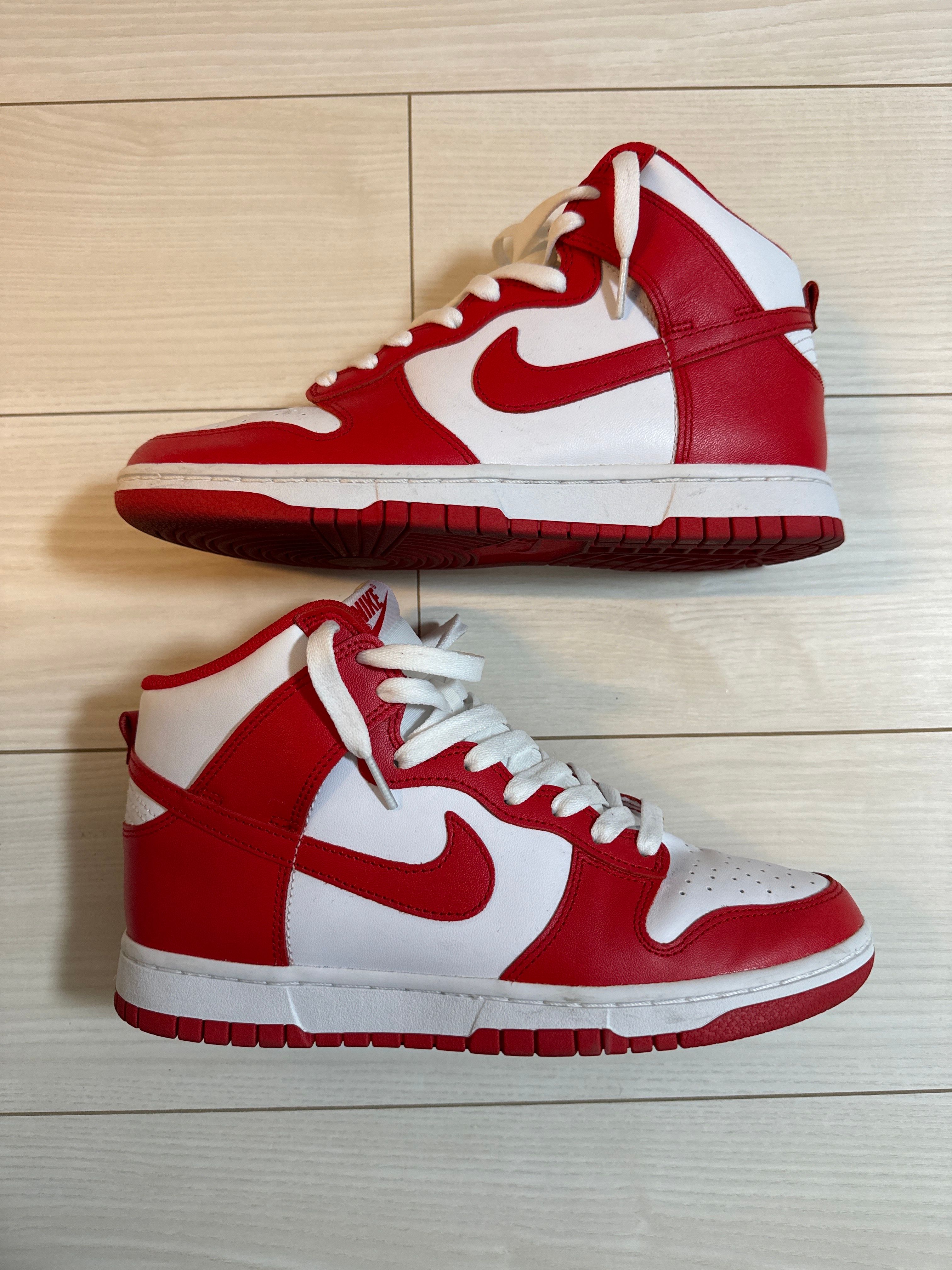 Nike Dunk High "Championship White and Red"
