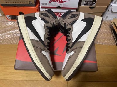 Travis Scott × Nike Air Jordan 1 Retro High OG TS SP "Sail/Dark Mocha"