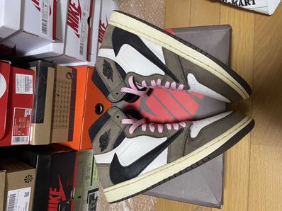 Travis Scott × Nike Air Jordan 1 Retro High OG TS SP "Sail/Dark Mocha"