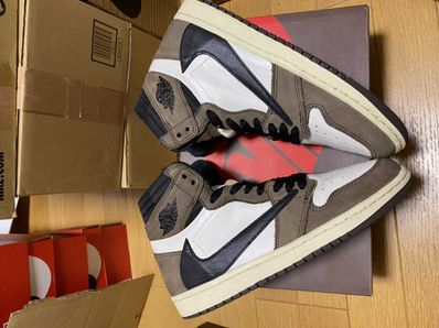 Travis Scott × Nike Air Jordan 1 Retro High OG TS SP "Sail/Dark Mocha"