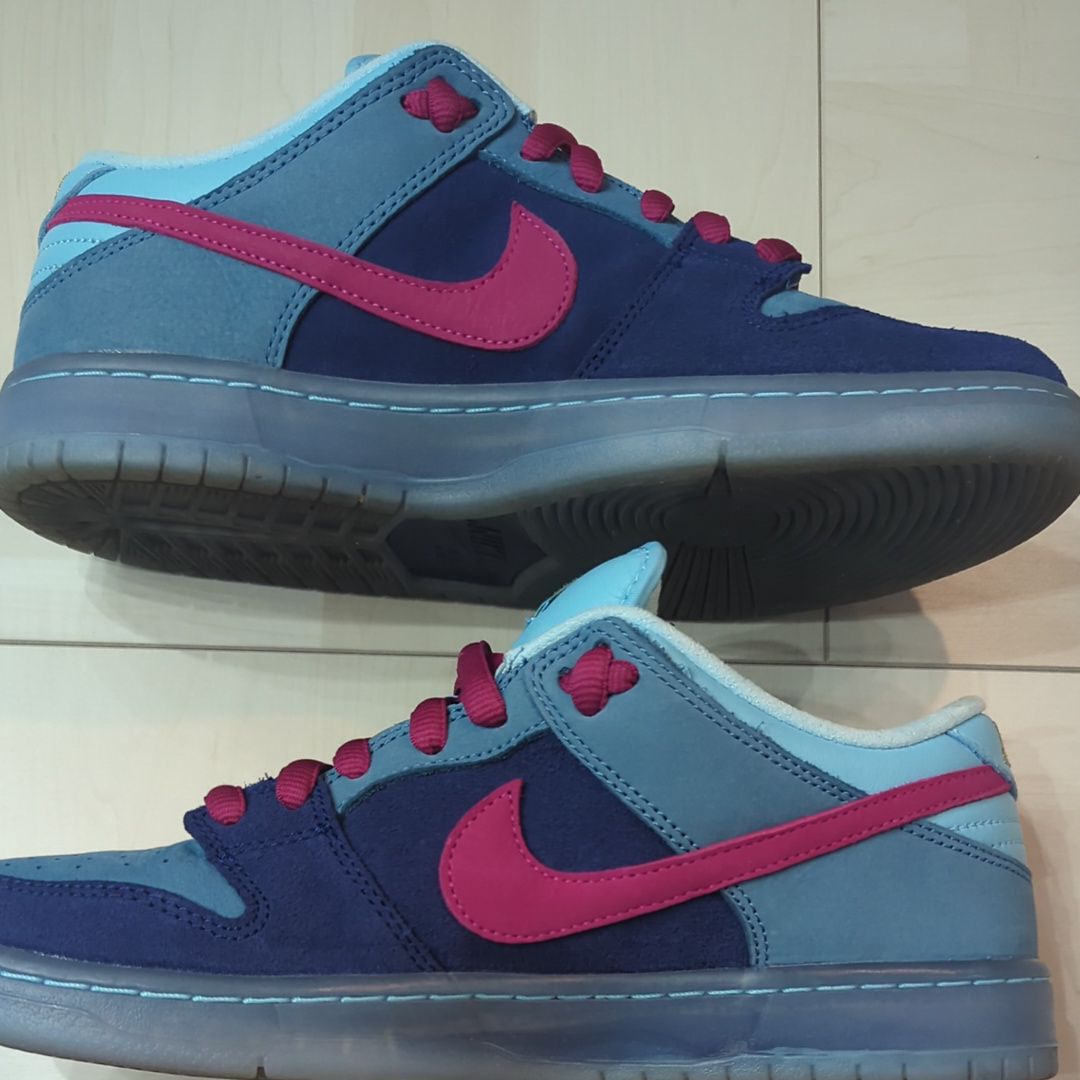Run The Jewels × Nike SB Dunk Low "Deep Royal Blue and Active Pink"