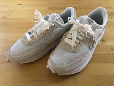 sacai × Nike LDV Waffle "Triple White"