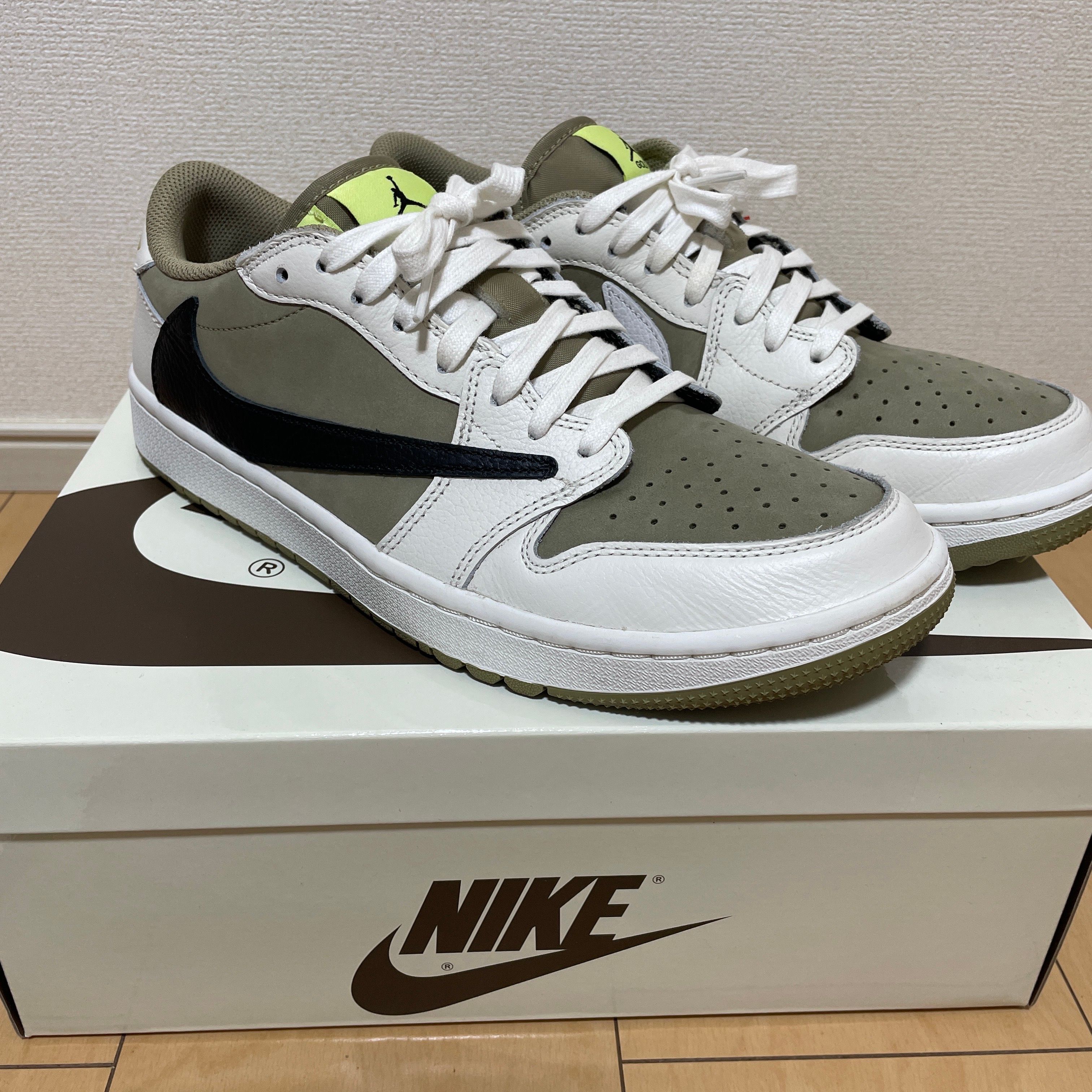Travis Scott × Nike Air Jordan 1 Low Golf NRG "Neutral Olive"