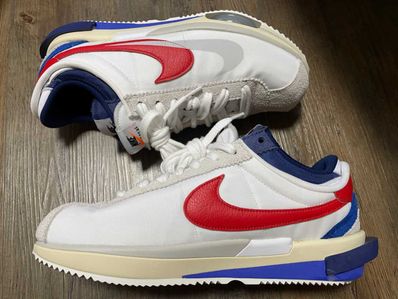 sacai × Nike Zoom Cortez "White and University Red"