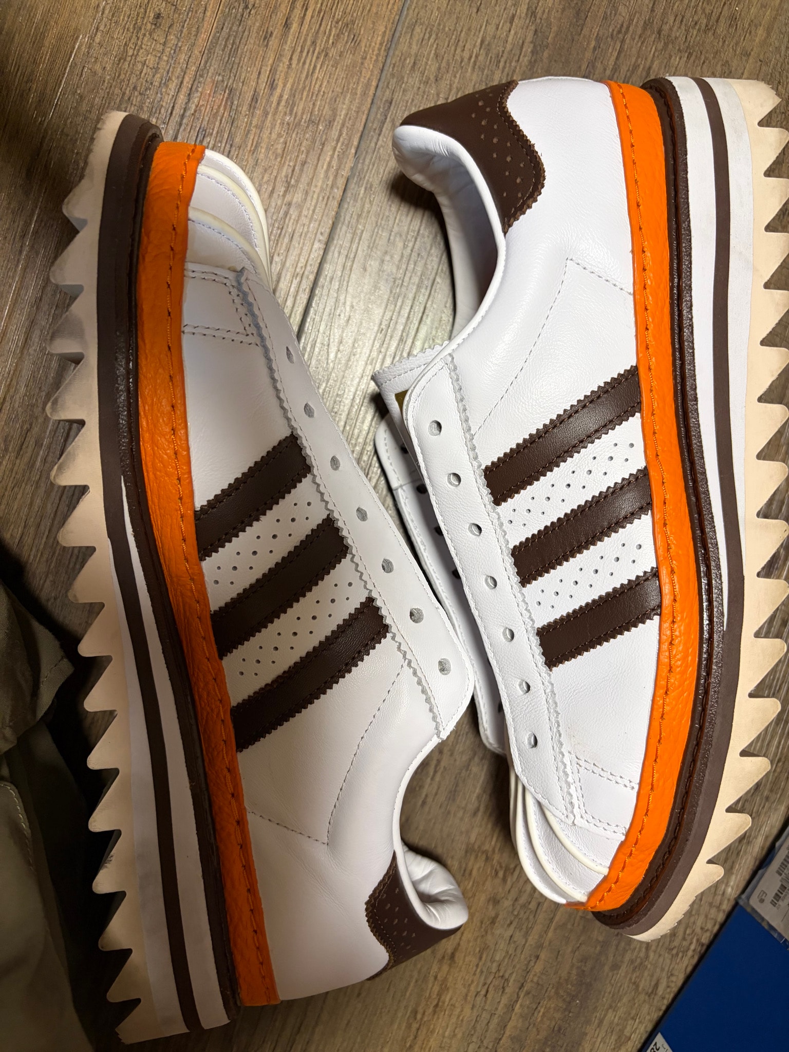 CLOT × adidas Superstar Dress "White/Coffee/Orange"